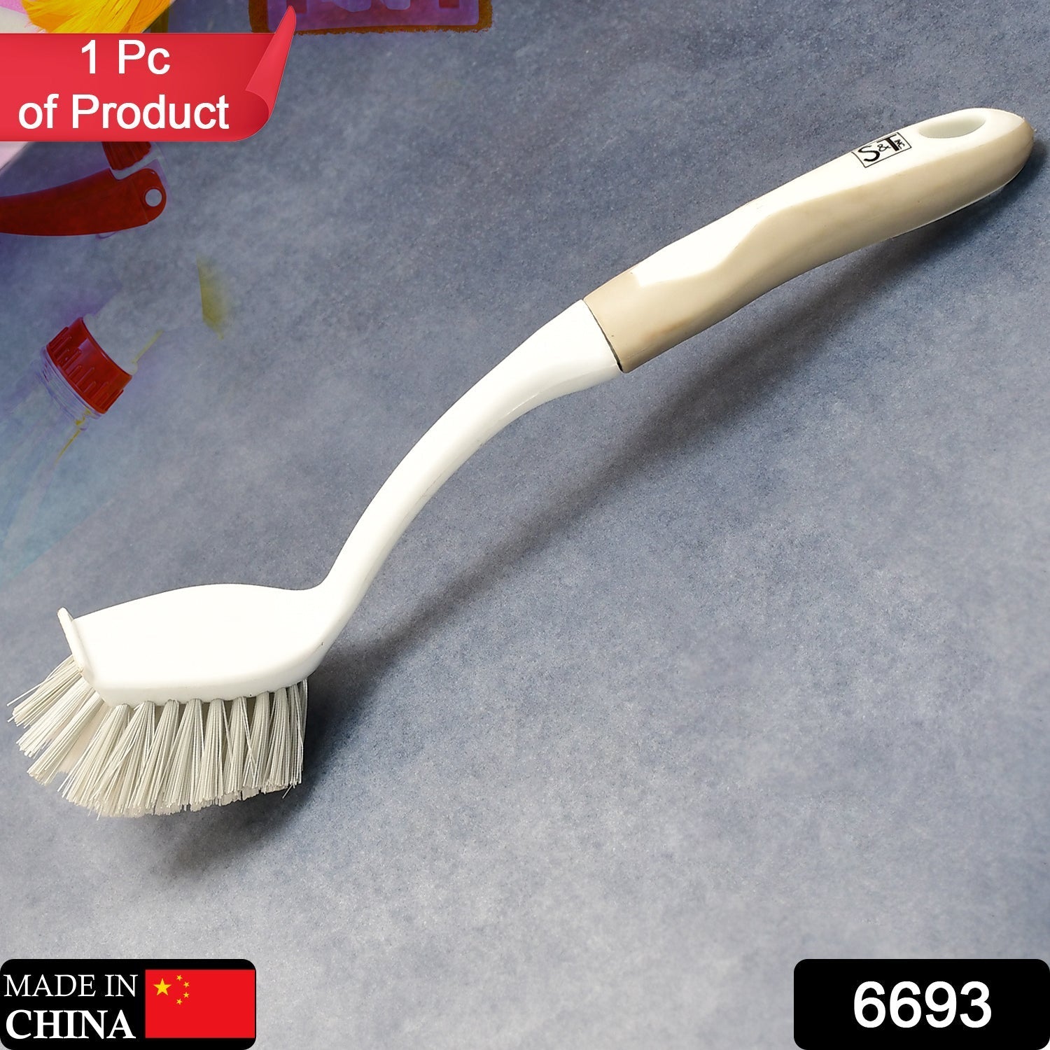 Flexible Bristles Use for Multipurpose Cleaning Sink, Washbasin, Toilets. Bathroom, Kitchen