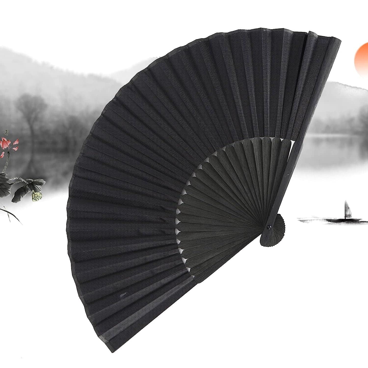 Folding Handheld Pretty Hand Fan Wedding Party Accessory Pocket Sized Fan For Wedding Gift, Party Favors, DIY Decoration, Summer Holidays (1 Pc)