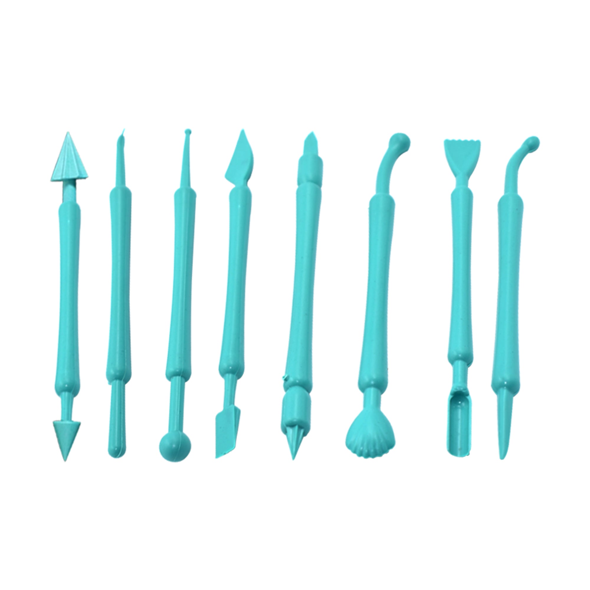 Fondant Cake Decor Flower Sugar Craft Modelling Tools Clay Mould (8PC-Set)