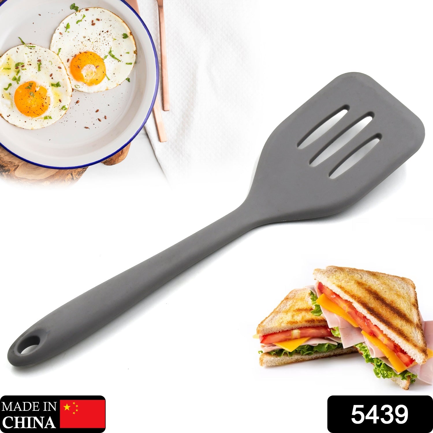 1PC SILICON NON-STICK HEAT RESISTANT KITCHEN TURNER PREMIUM TURNER ( 21cm).