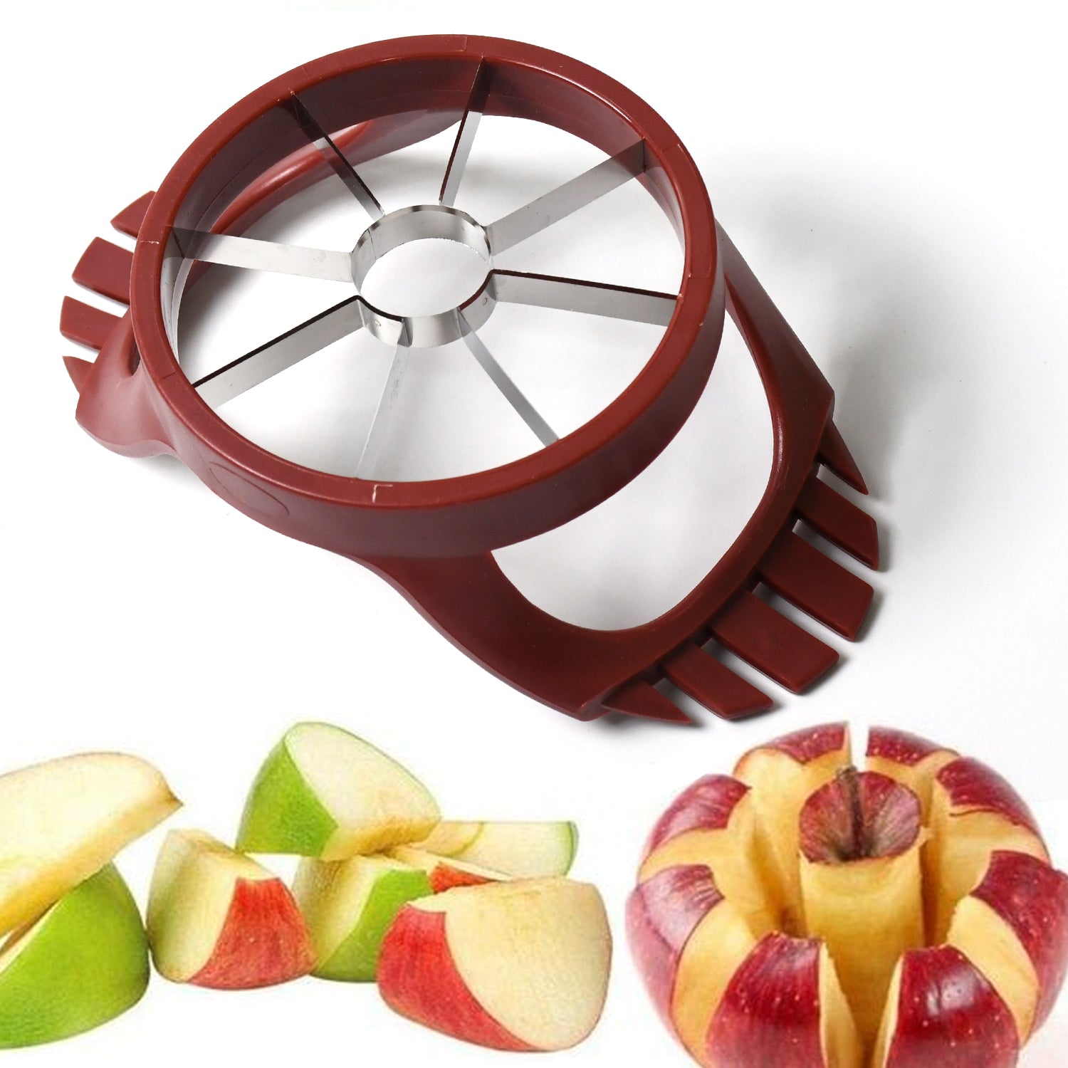 stainless steel apple cut, apple slicer, fruit divider, core remover, separator