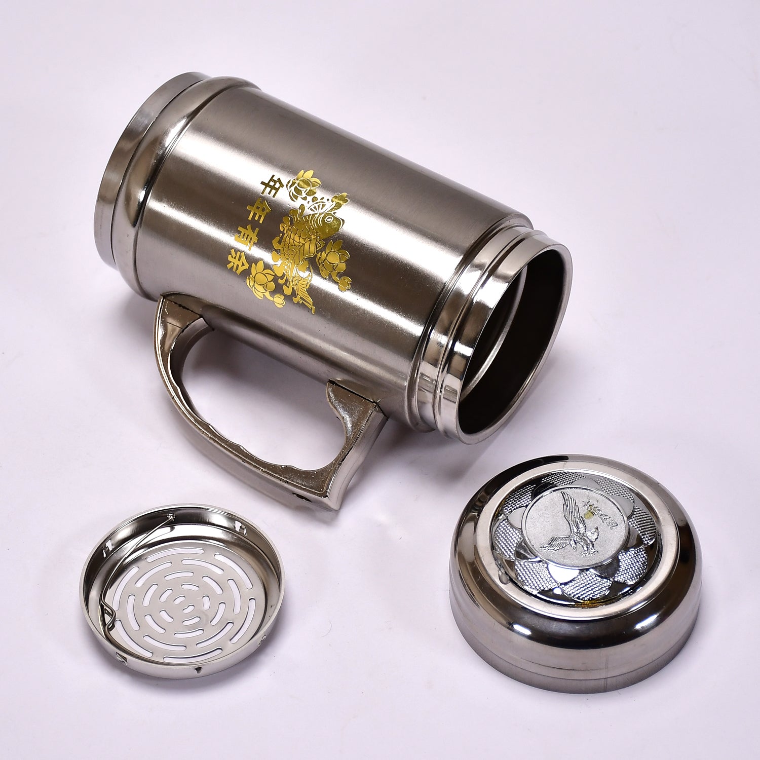 DOUBLE  STAINLESS STEEL MUG BOTTLE FOR TRAVEL, HOME, OFFICE, SCHOOL 400ML