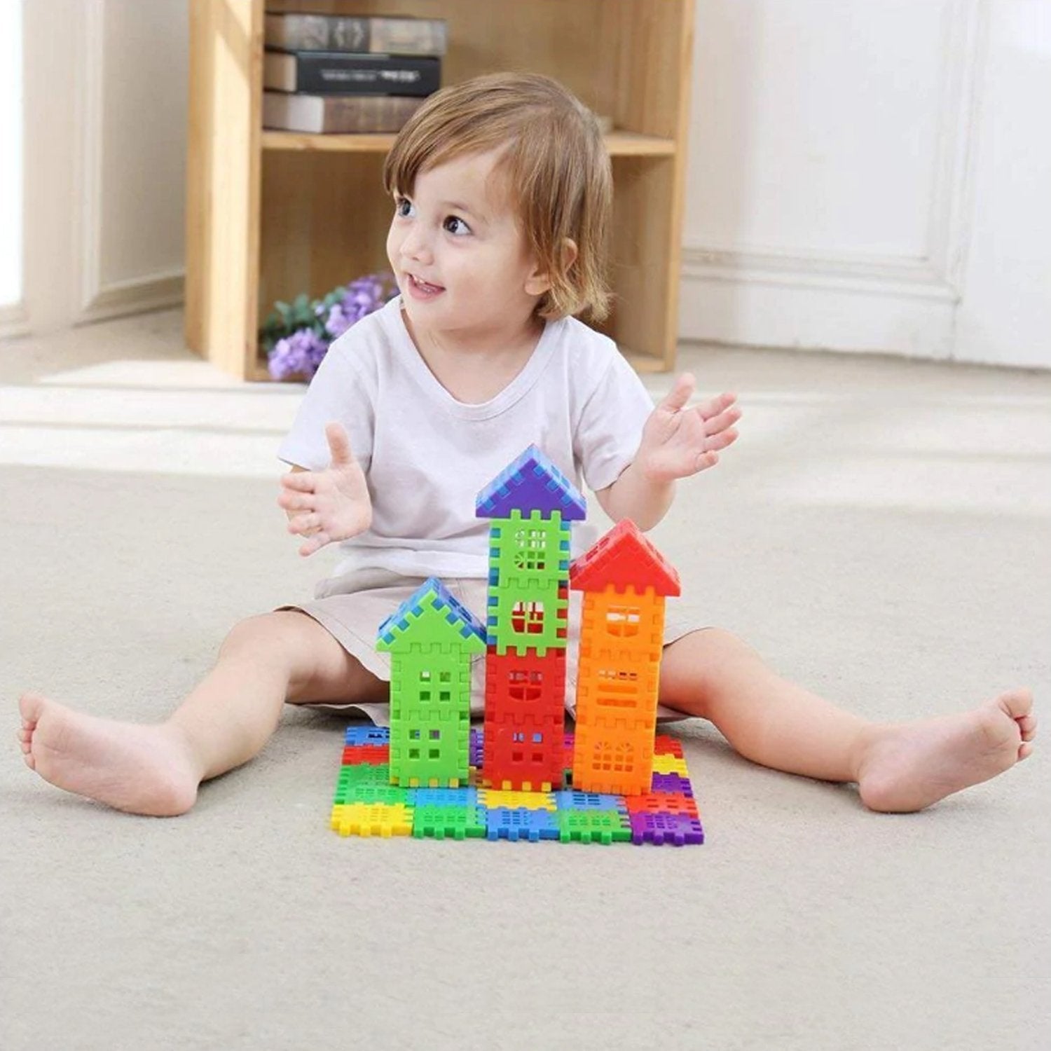 176PCS HOUSE BLOCKS TOY USED IN ALL KINDS FOR ENJOYING PURPOSES