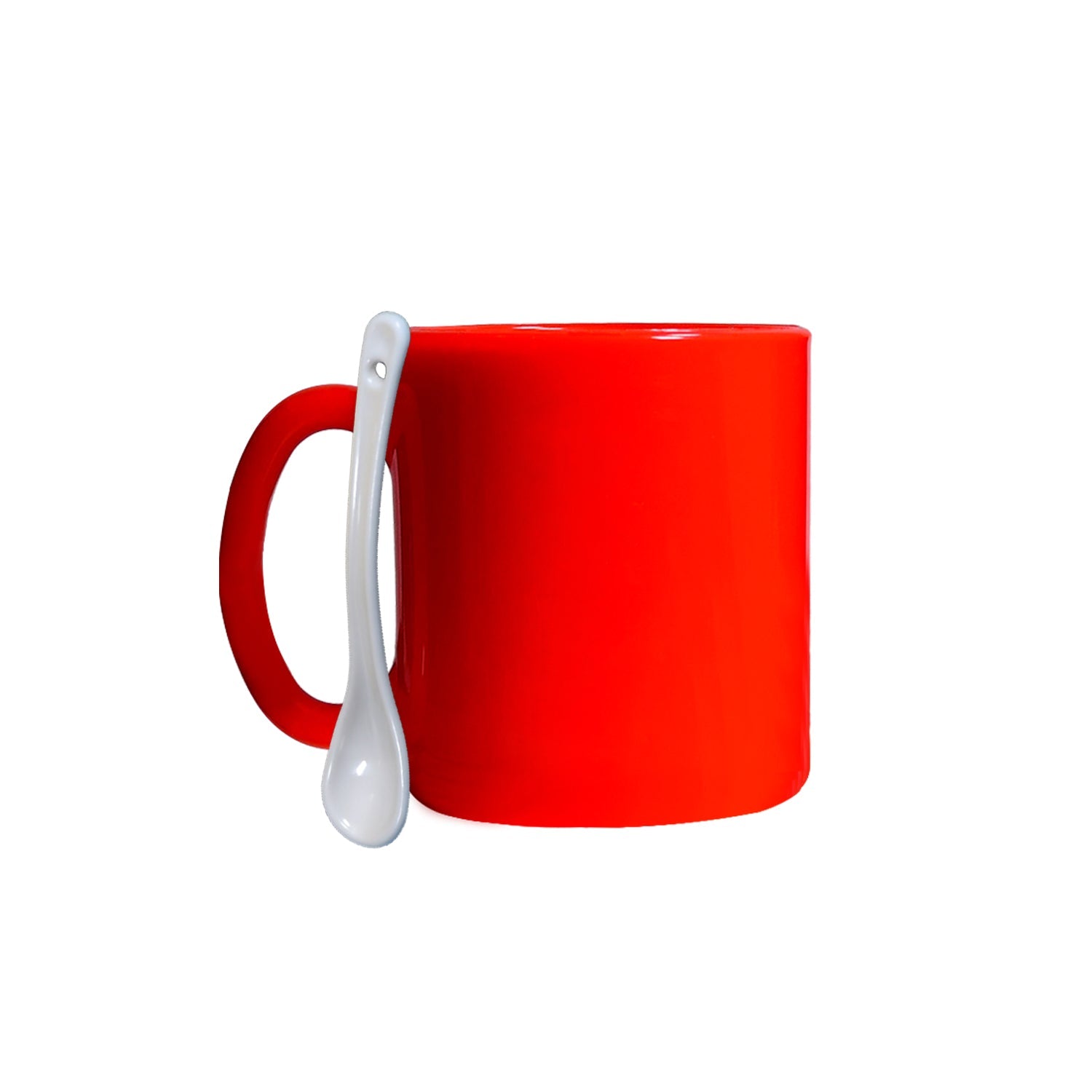 Coffee Mug With Spoon Ceramic Mugs to Gift your Best Friend Tea Mugs Coffee Mugs Microwave Safe. (Mix Colors)