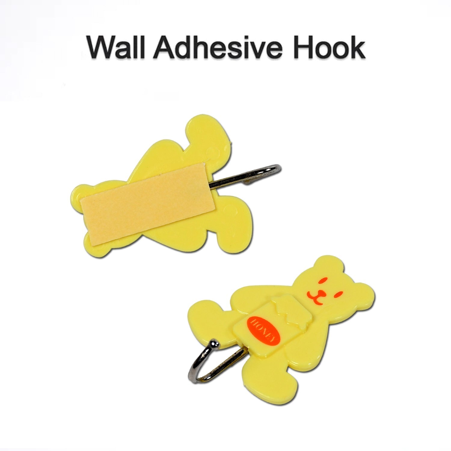 Teddy Bear Strong Adhesive Hook Wall Hooks High Quality Premium Hook For Home , Office , & Multiuse Hook ( 1 Pkt )