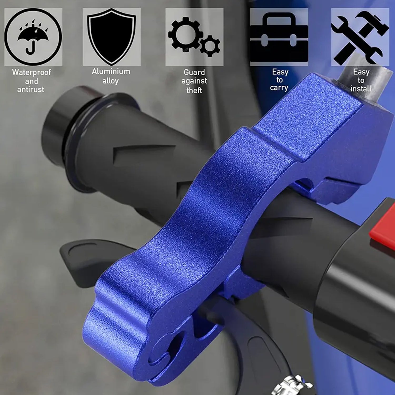 Motorcycle Grip Lock Universal Motorcycle Handlebar Throttle Grip Security Lock