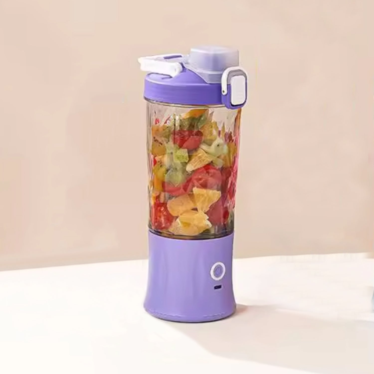 Eletric Crusher Juicer With Multicolor Light, 8 Blades (600 ML / Multicolor)