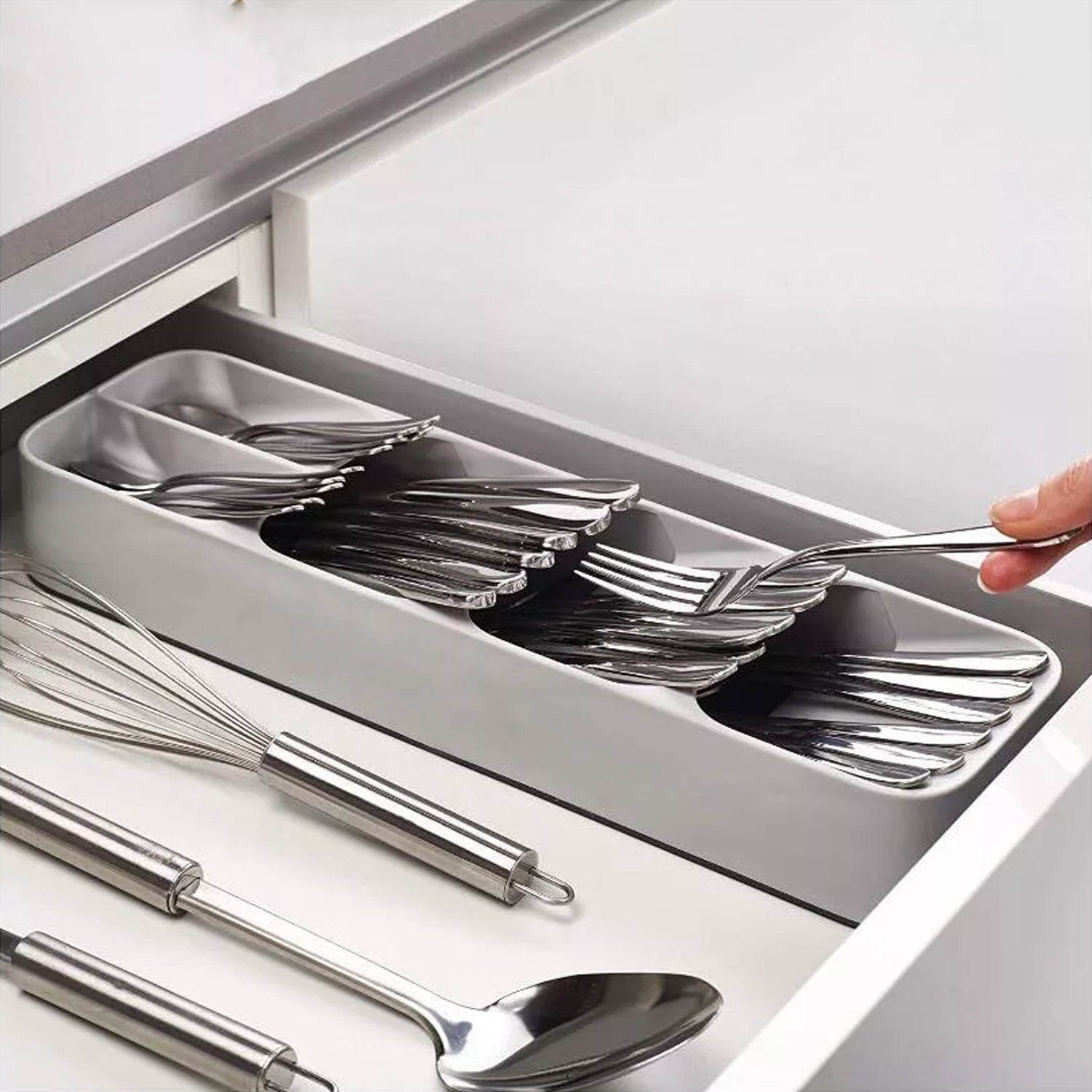 1 Pc Cutlery Tray Box Used For Storing Cutlery Items And Stuffs Easily And Safely.