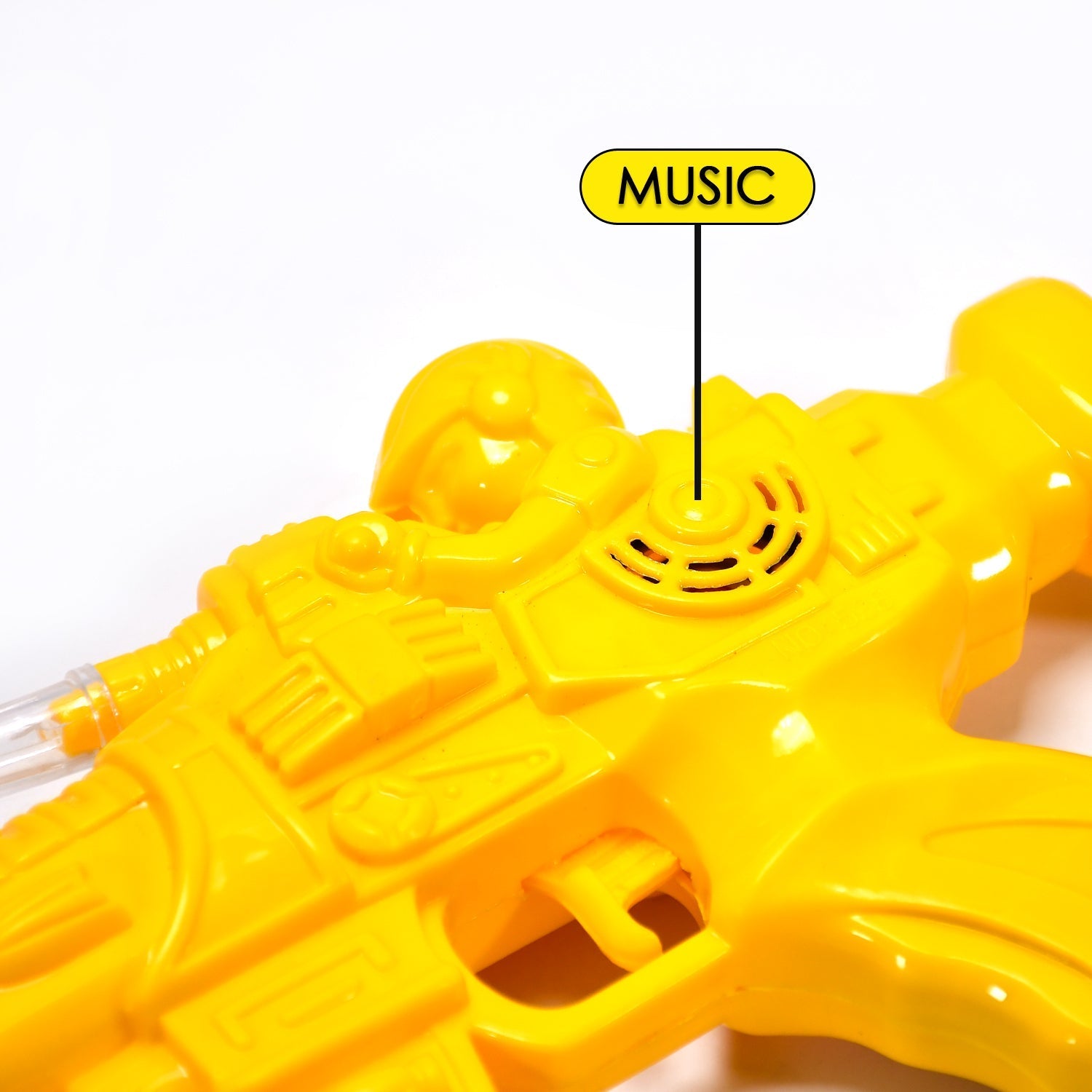 Concept Musical Transparent Glow Gear Gun With Rainbow Light ( 1 pcs )