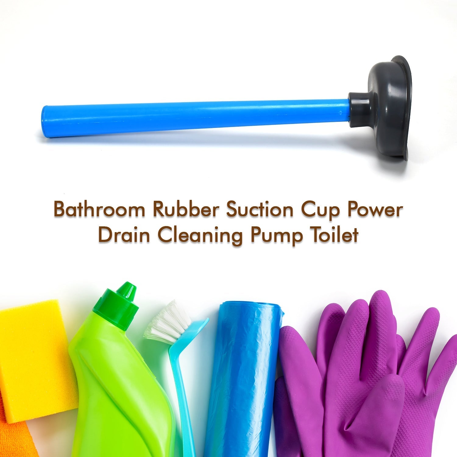 Multifunctional Toilet Plunger, Toilet Blockage Remover Suction Device