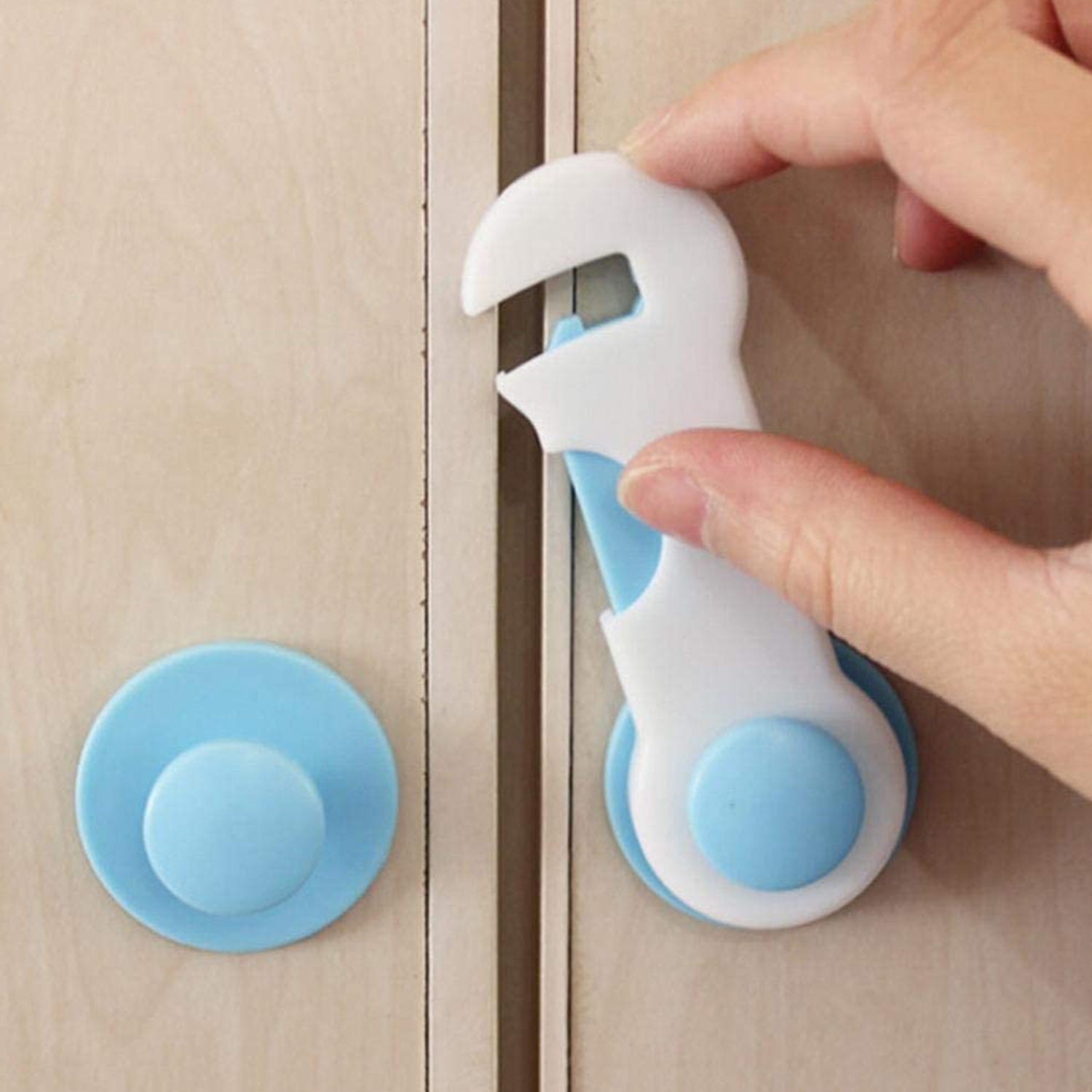 Child Safety lock Child Toddler Baby Safety Locks Proofing for Cabinet Toilet Seat Fridge Door Drawers ( 1 pc)