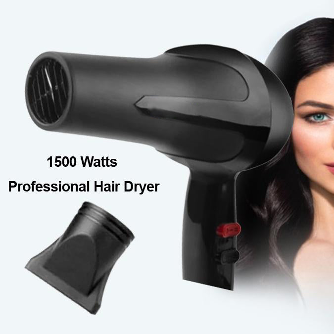 1500 Watts Professional Hair Dryer 2888 (Black)