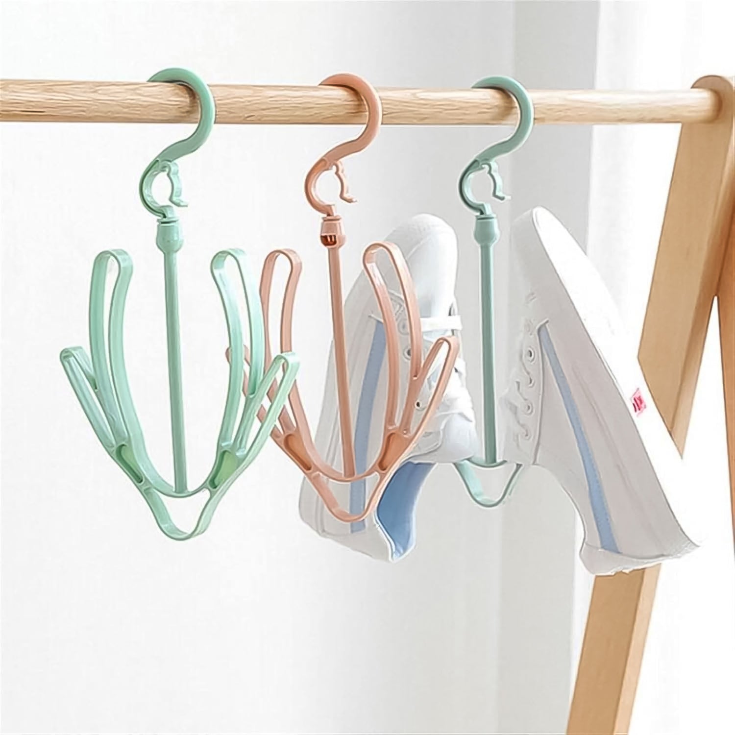 Small Shoes Drying Hanger, Rotatable Shoe Hanging Racks (1pc)