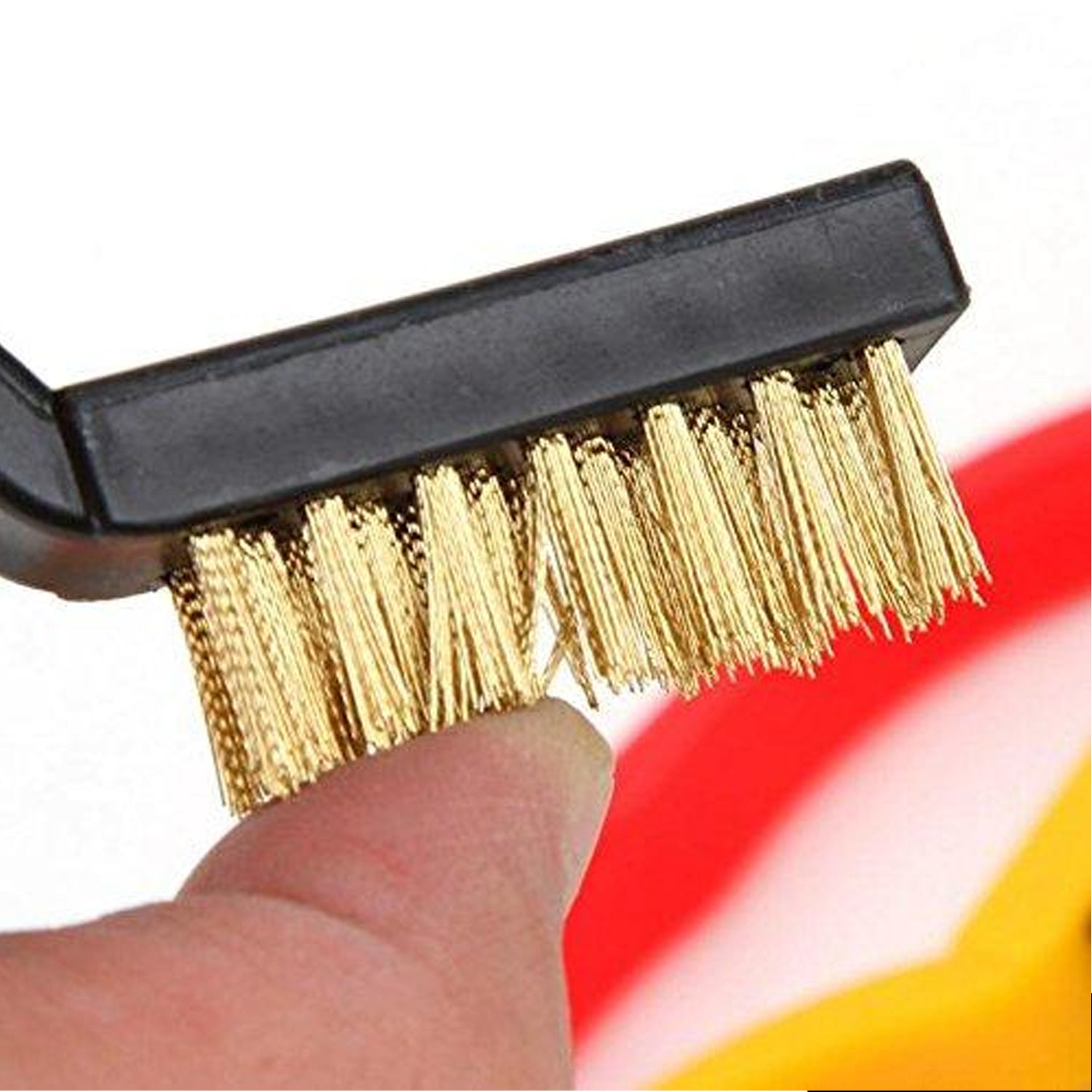 '-3 Pc Mini Wire Brush Set (Brass, Nylon, Stainless Steel Bristles)