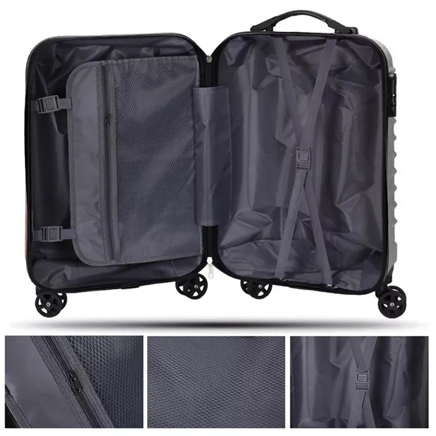 Trolley Bag Big and Small Suitcase Bag For Men & Women Use Bag ( Set Of 2 Multi Color )