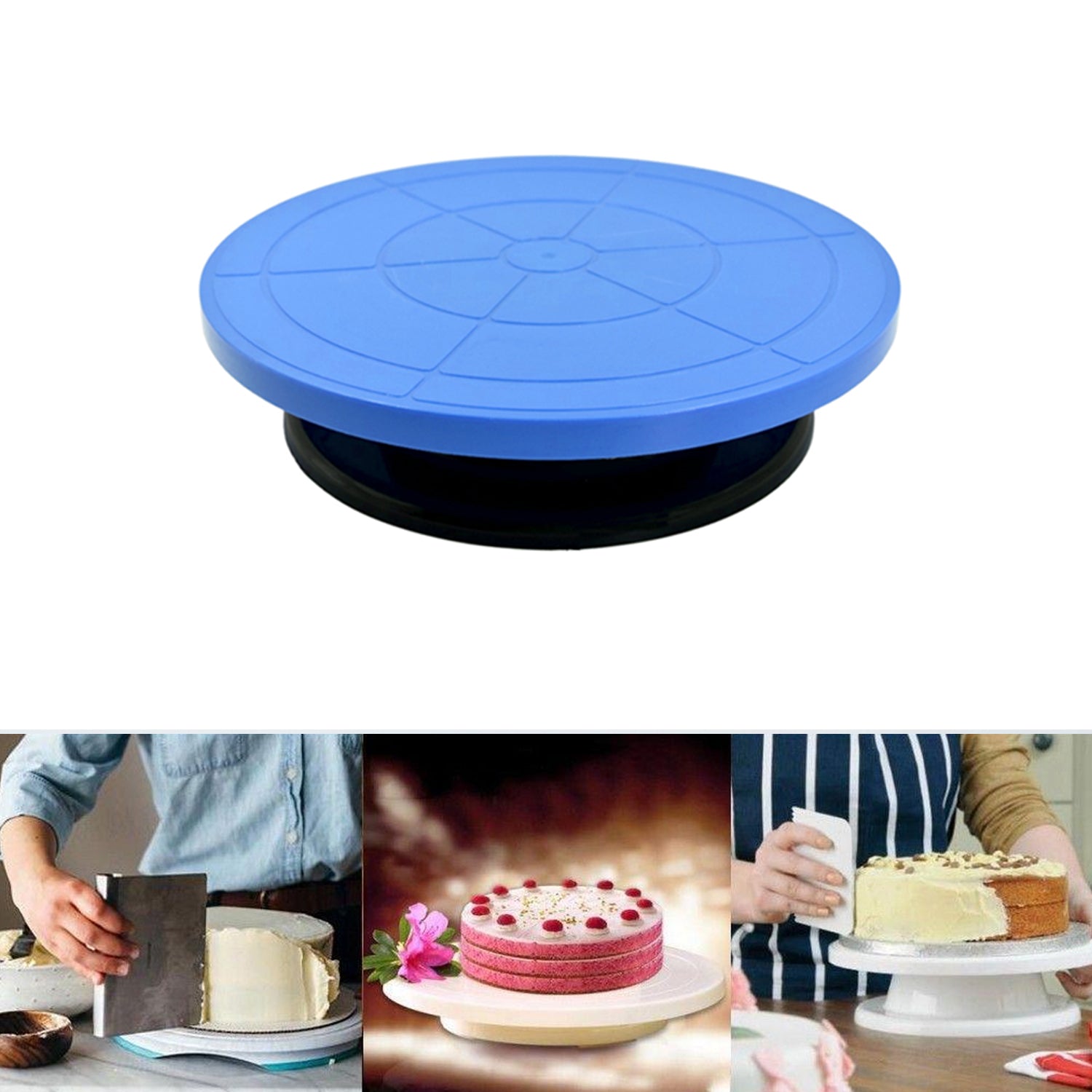 Cake Stand Revolving Decorating Turntable Easy Rotate Cake Stand For Home & Birthday Party Use