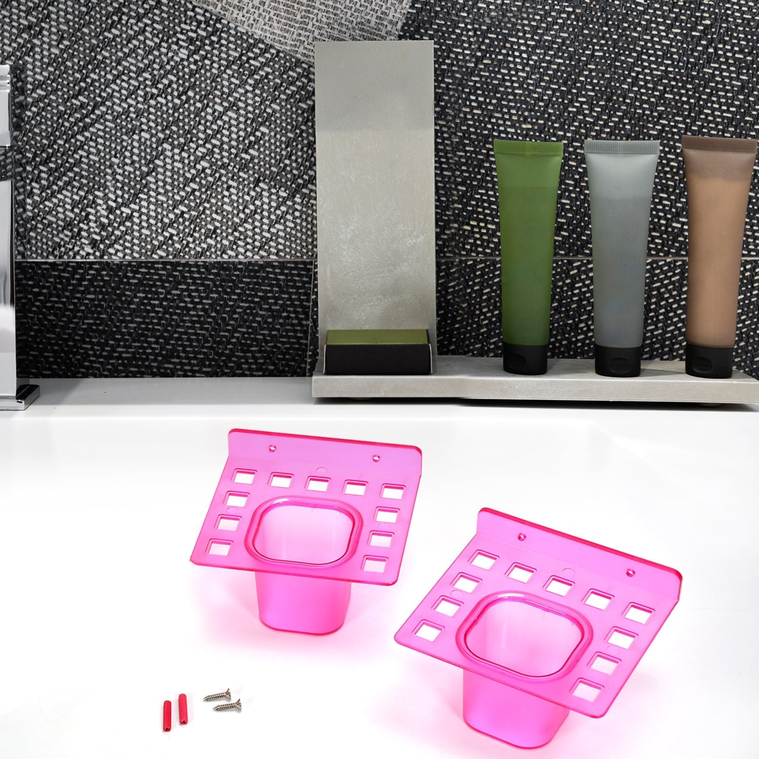 2in1 Tumbler Dish &  Toothbrush Holder ( 2 pcs Pack )