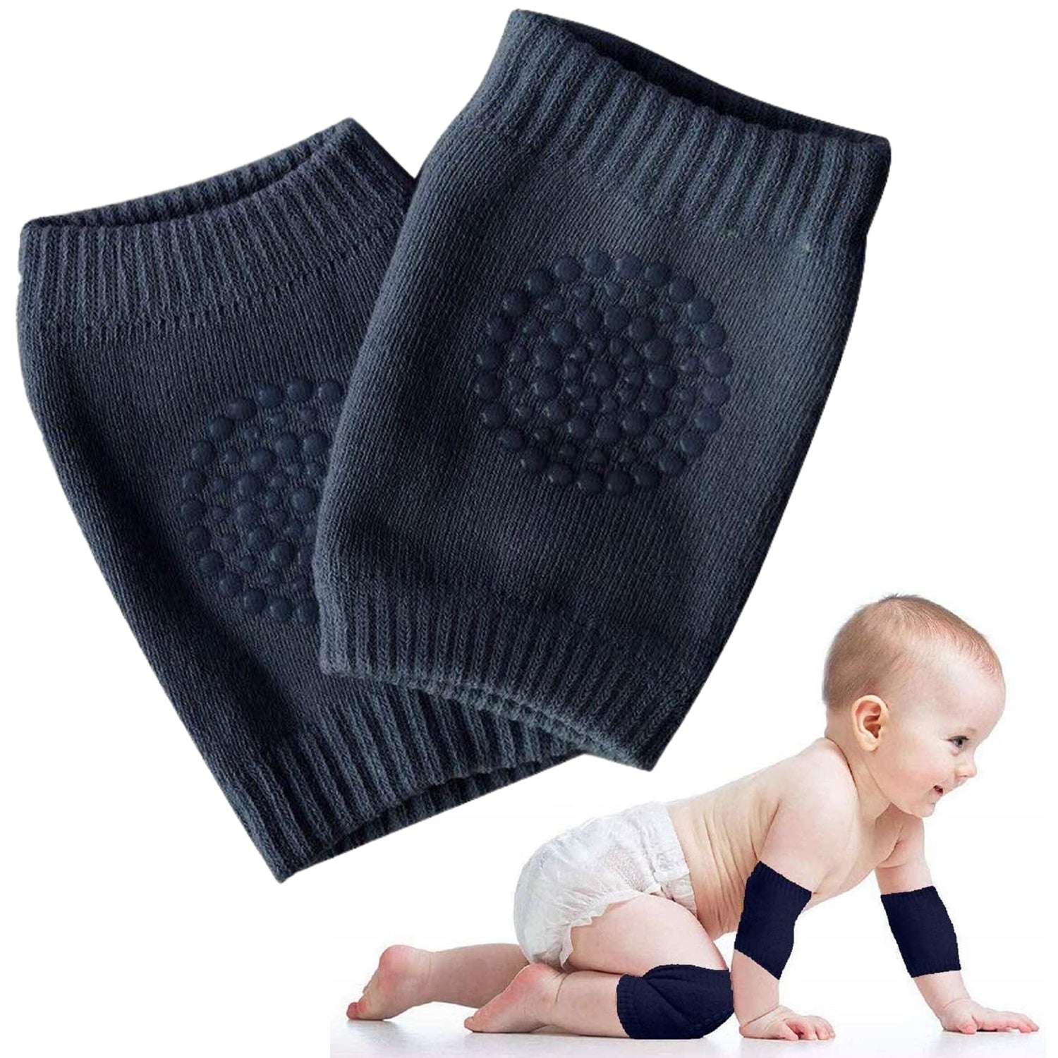 1 Pairs Baby Knee Pads for Crawling (1 Pair / 6 Cm)