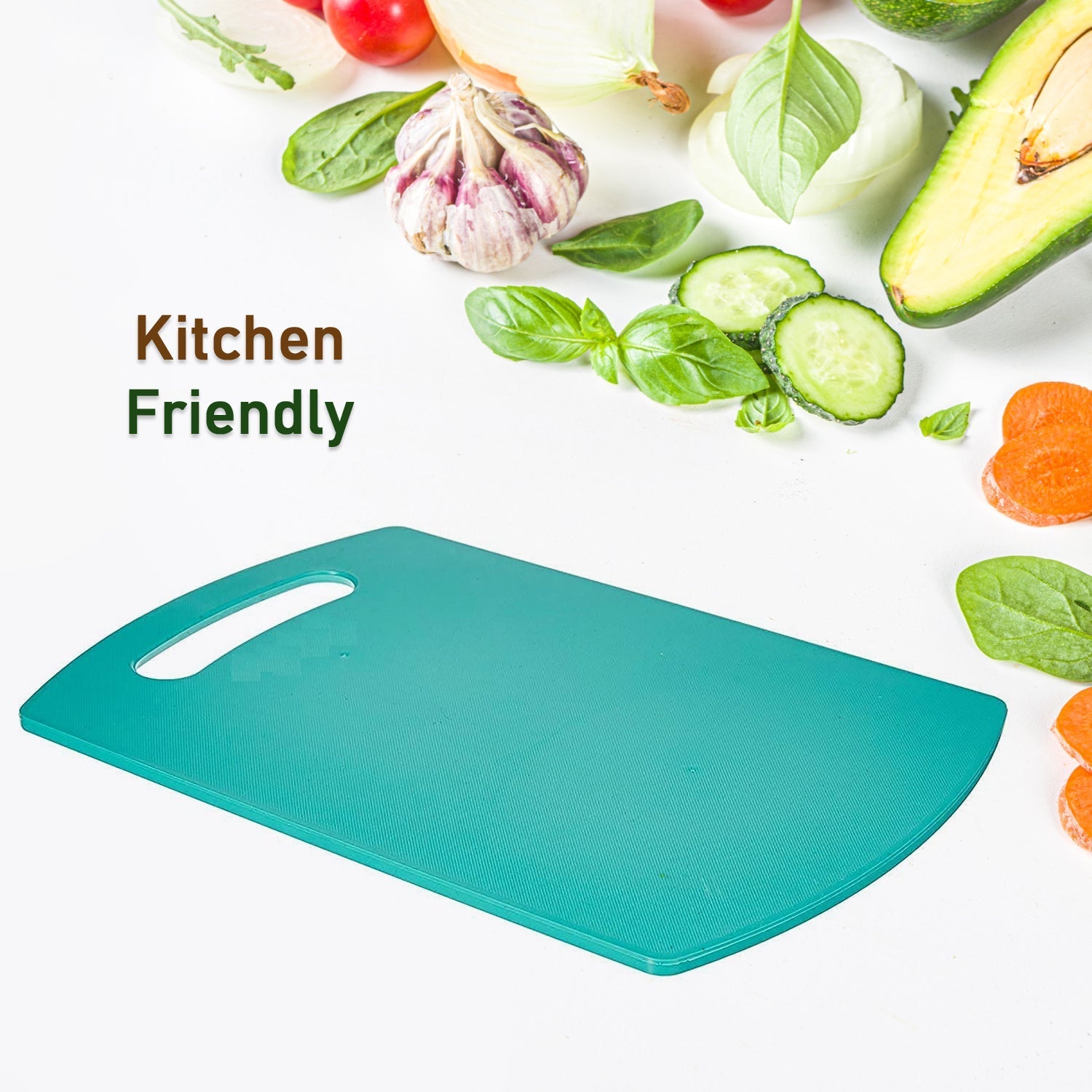 Chopping Board Cutting Pad Plastic for Home and Kitchen Accessories Items Tools Gadgets for Cutting Vegetables Non Sleep Anti Skid