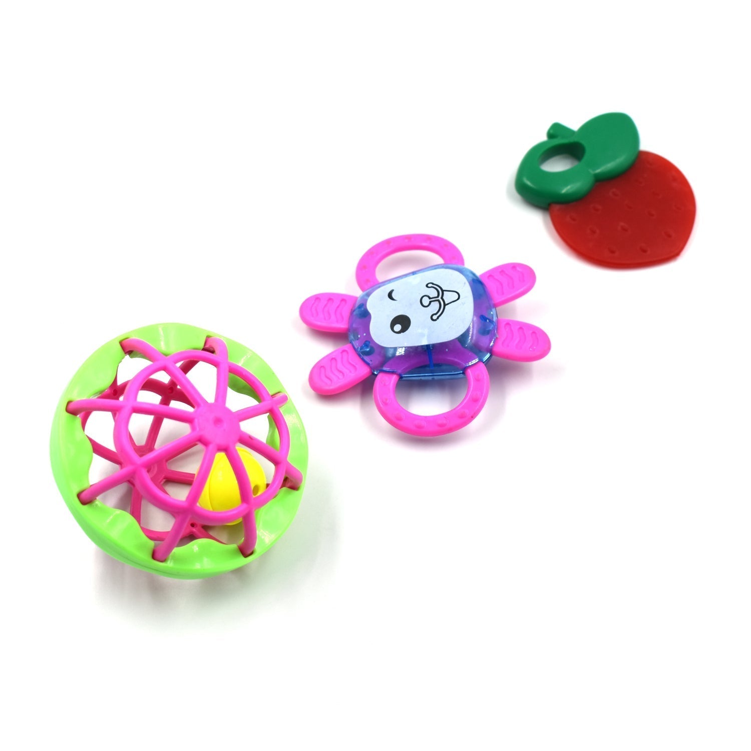 AT39 3Pc Rattles Baby Toy and game for kids and babies for playing and enjoying purposes.