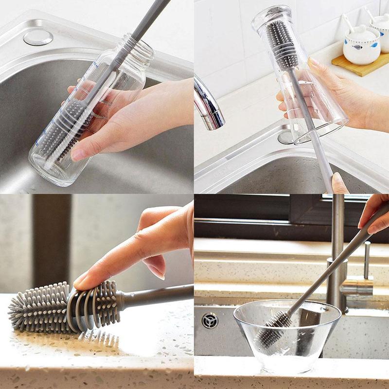 Long Bottle Cleaning Brush for Washing Water Bottle, Narrow Neck Containers