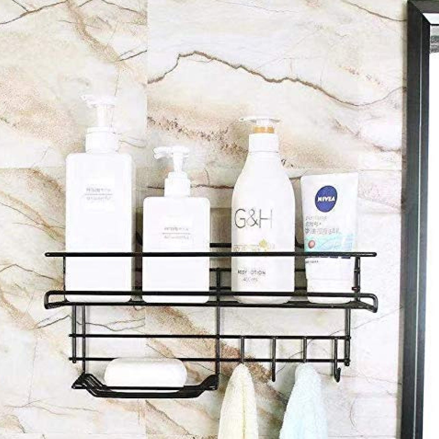 3 in 1 Shower Shelf Rack for storing and holding various household stuffs and items etc.