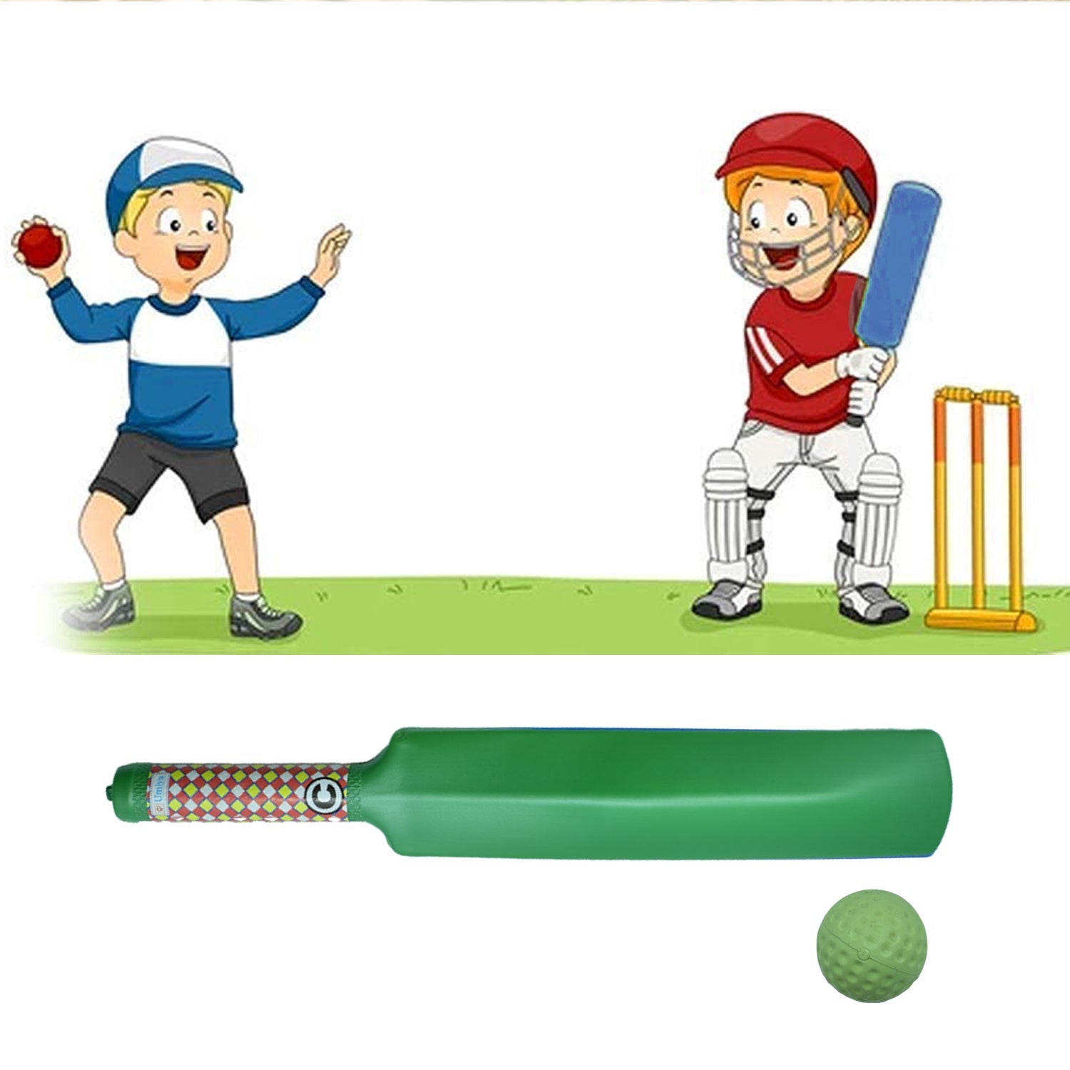 Plastic Cricket Bat Ball Set for Boys and Girls