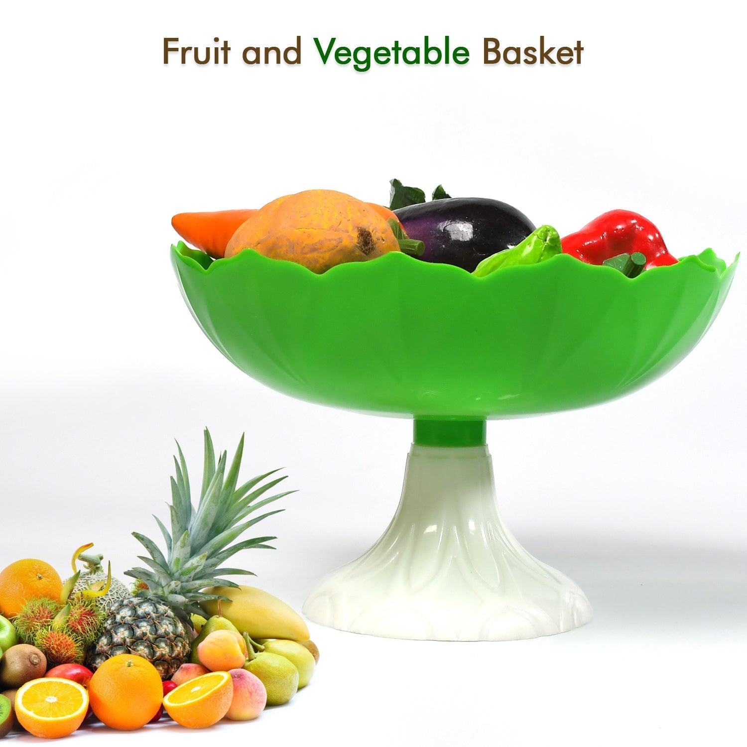 Fruit Storage Basket, Egg, Vegetable, Bread, Rice Storage Bowl Stand for Kitchen Counter, Cabinet and Pantry