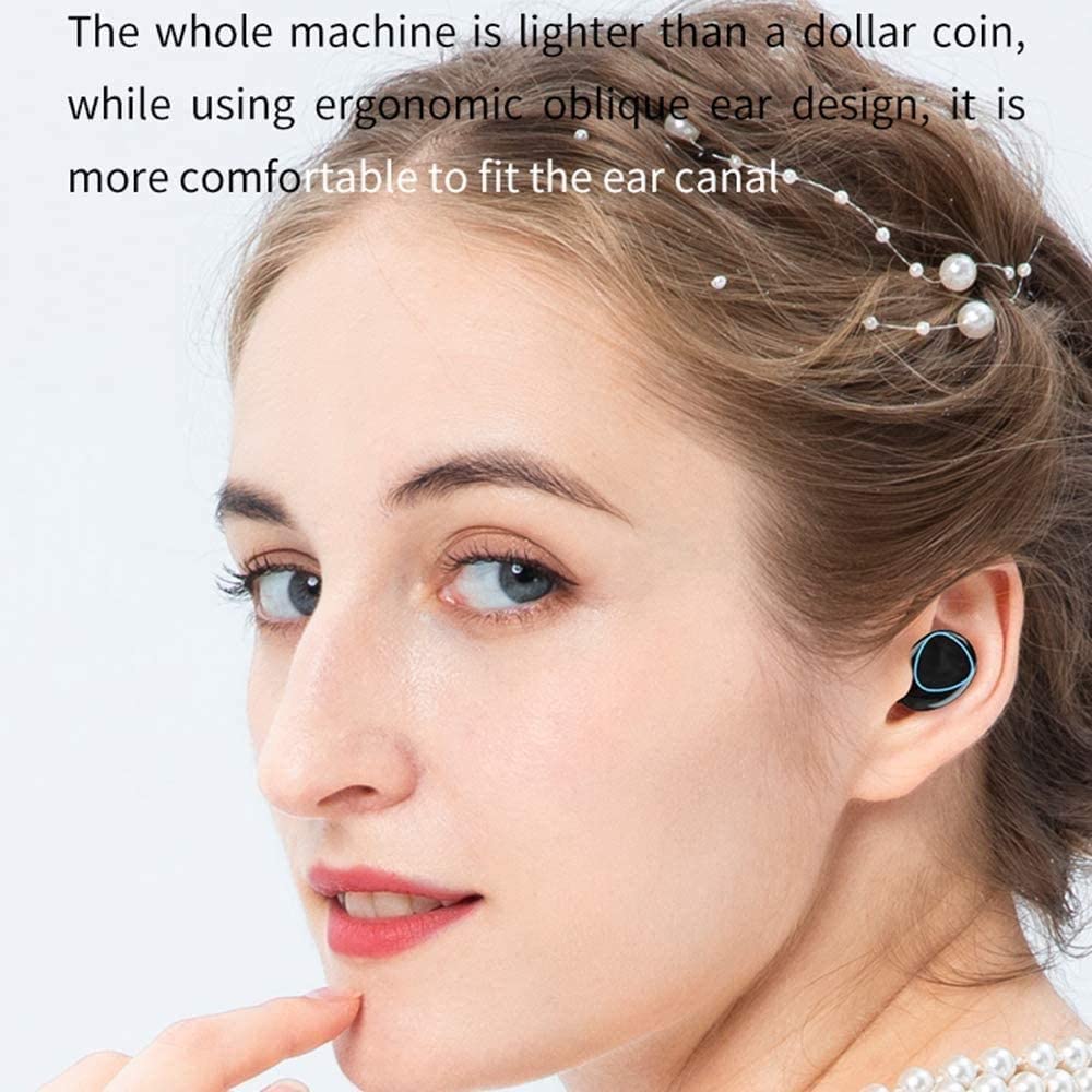 M19 Newest Wireless In-Ear Earbuds Bluetooth 5.0 Headphones Mini Stereo Earbuds Sport Headset Bass Sound Built-in Mic phone  TWS (Ear buds, AirPods, Headphones)