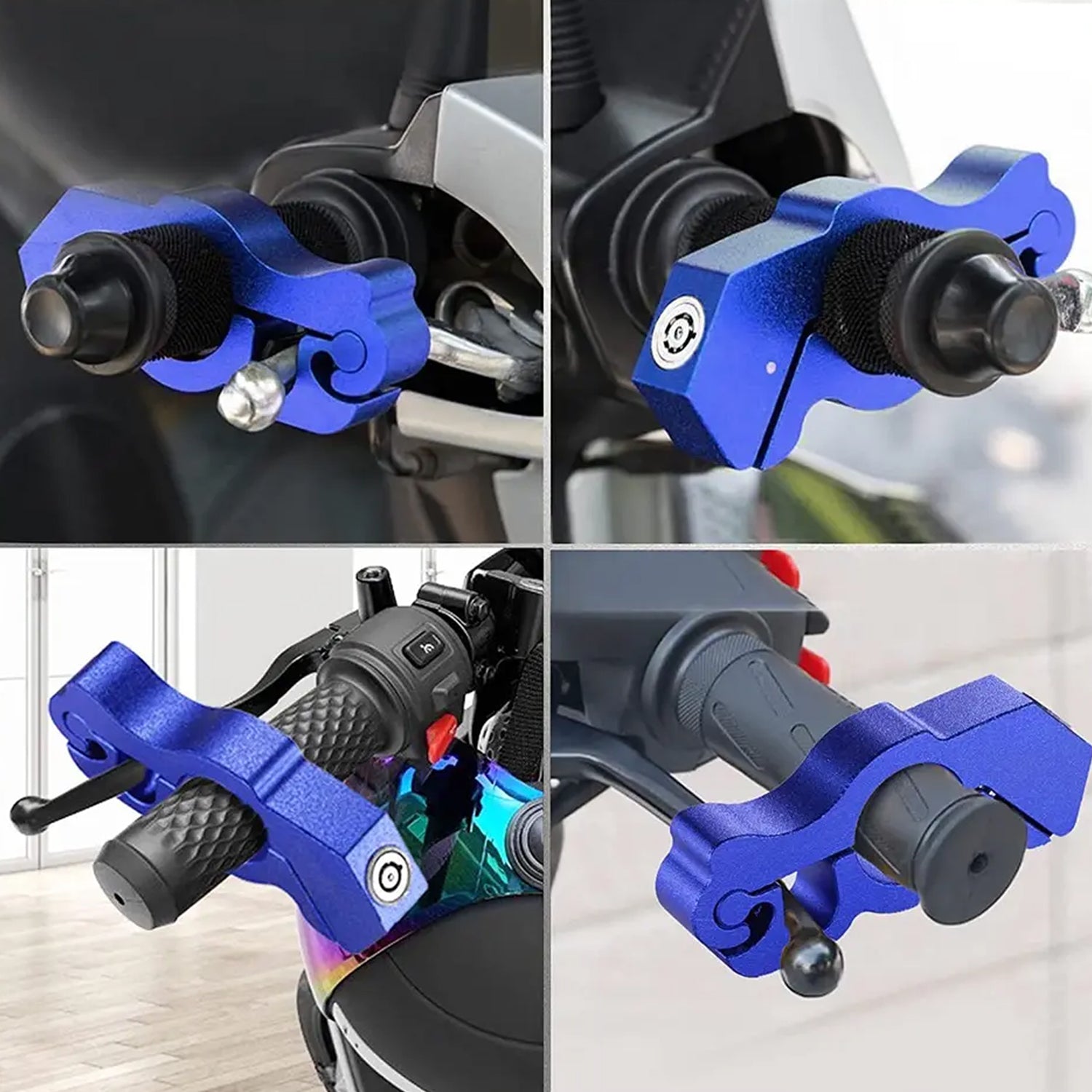 Motorcycle Grip Lock Universal Motorcycle Handlebar Throttle Grip Security Lock