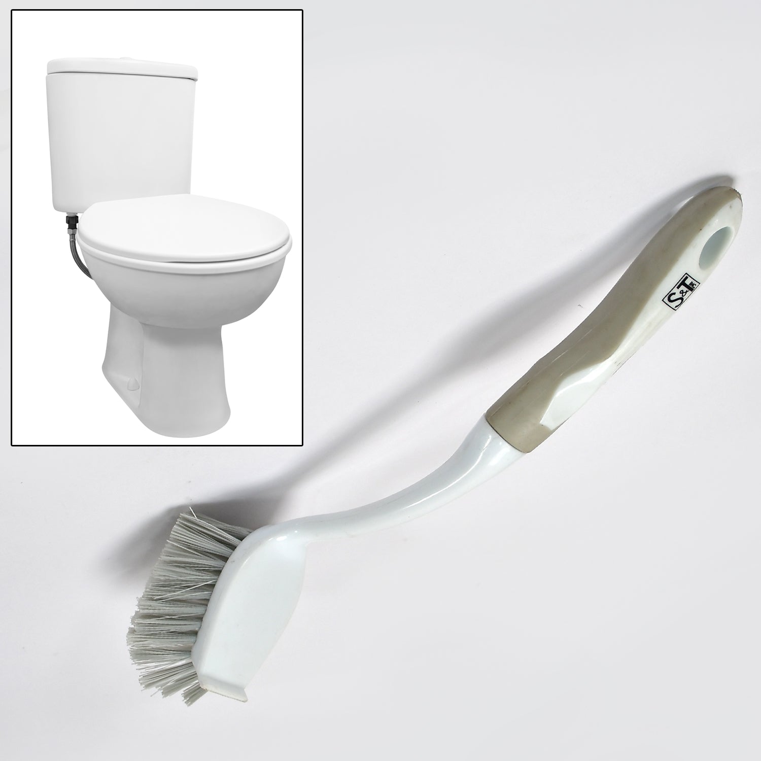 Flexible Bristles Use for Multipurpose Cleaning Sink, Washbasin, Toilets. Bathroom, Kitchen