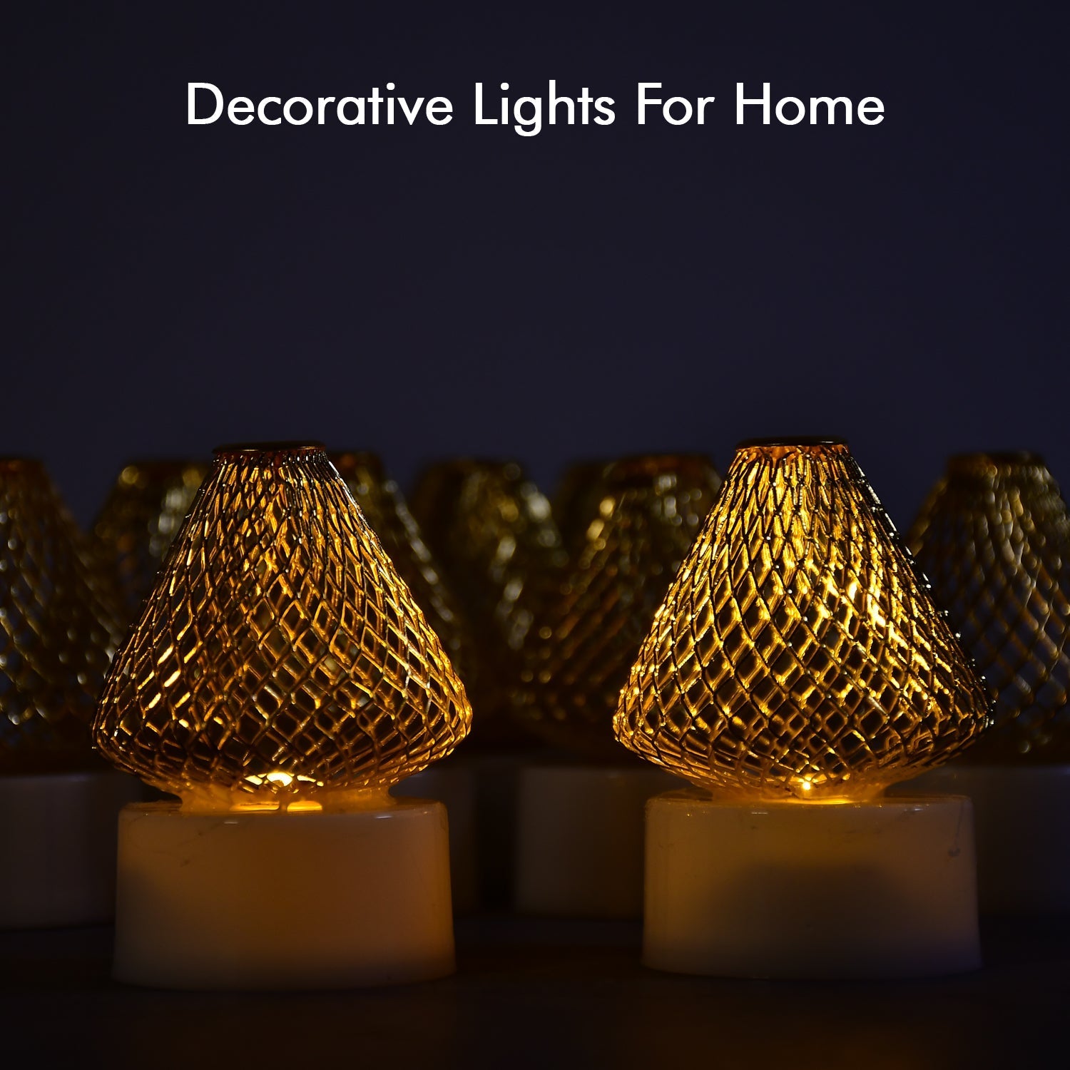 12Pcs Flameless and Smokeless Decorative Candles Acrylic Led Tea Light Candle for Gifting, House, Light for Balcony, Room, Birthday, christmas, Festival, Events Decor Candles (12 Pieces)