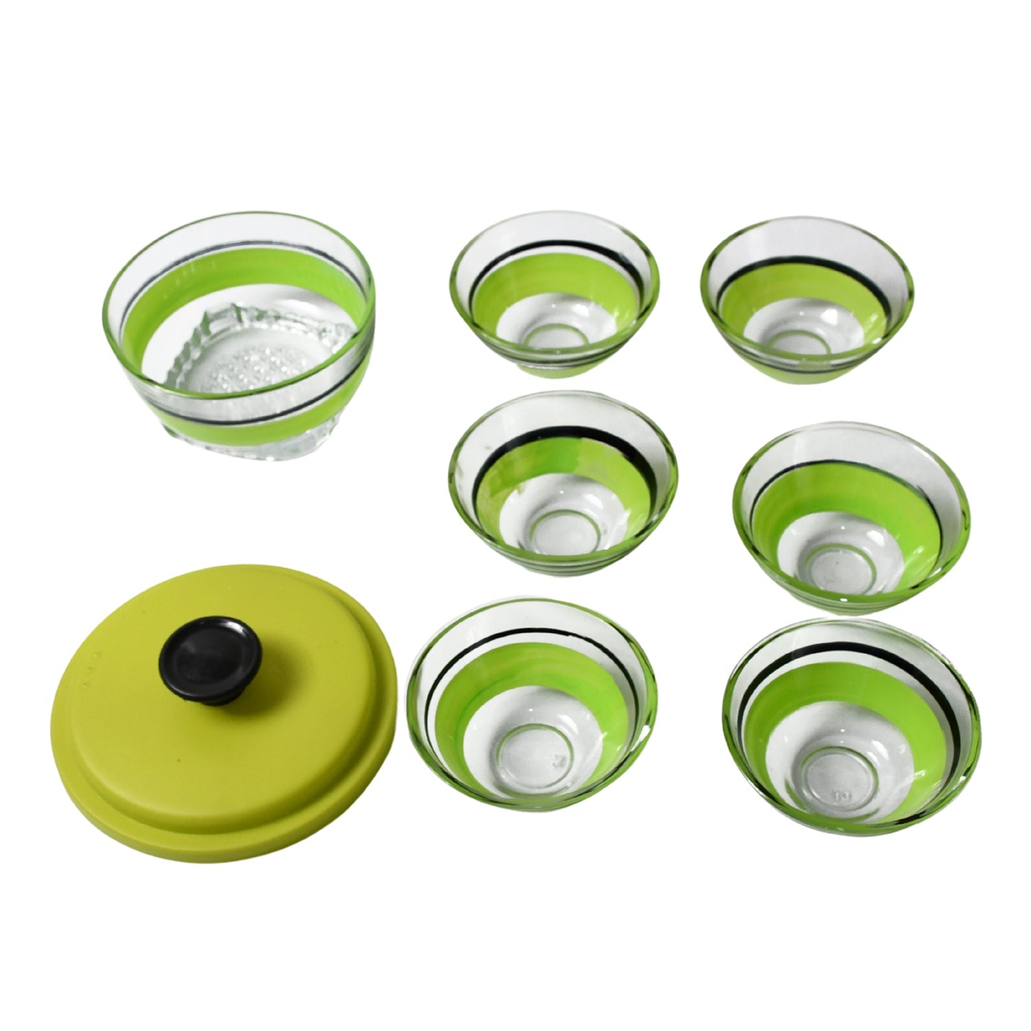 Bowl Set 8pc Crockery Store Glass Bowls Set Serving Dry-Fruits, Sweets, Candy ( 8 pcs )