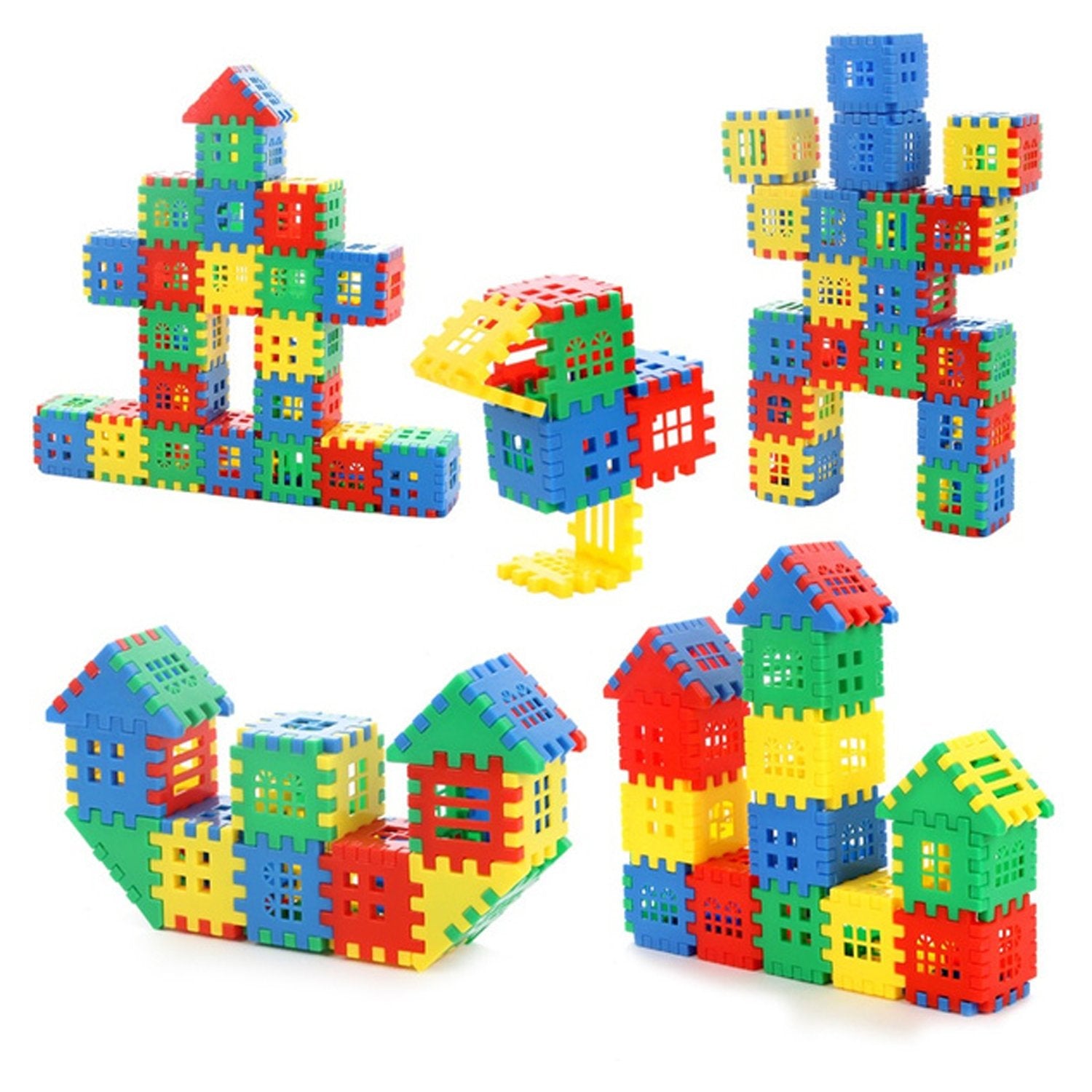 176PCS HOUSE BLOCKS TOY USED IN ALL KINDS FOR ENJOYING PURPOSES