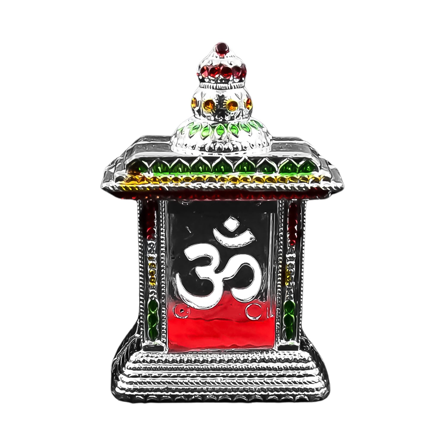 Adhesive Small Om Temple, Car Dashboard Temple (1 Pc)