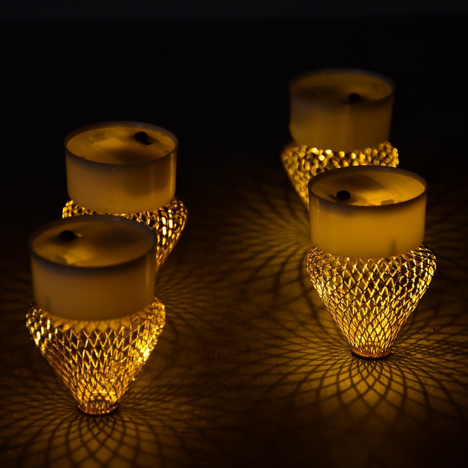 12Pcs Flameless and Smokeless Decorative Candles Acrylic Led Tea Light Candle for Gifting, House, Light for Balcony, Room, Birthday, christmas, Festival, Events Decor Candles (12 Pieces)