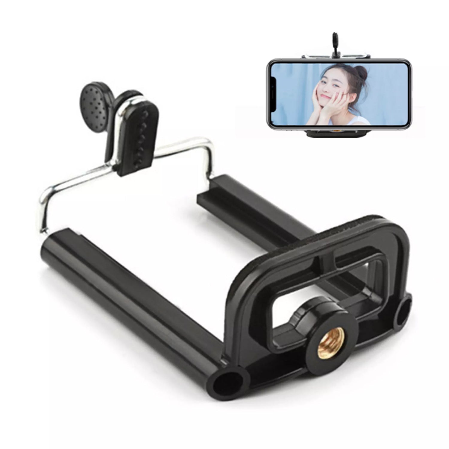 Mobile Holder Attachment For Selfie Stick and Mobile Tripods