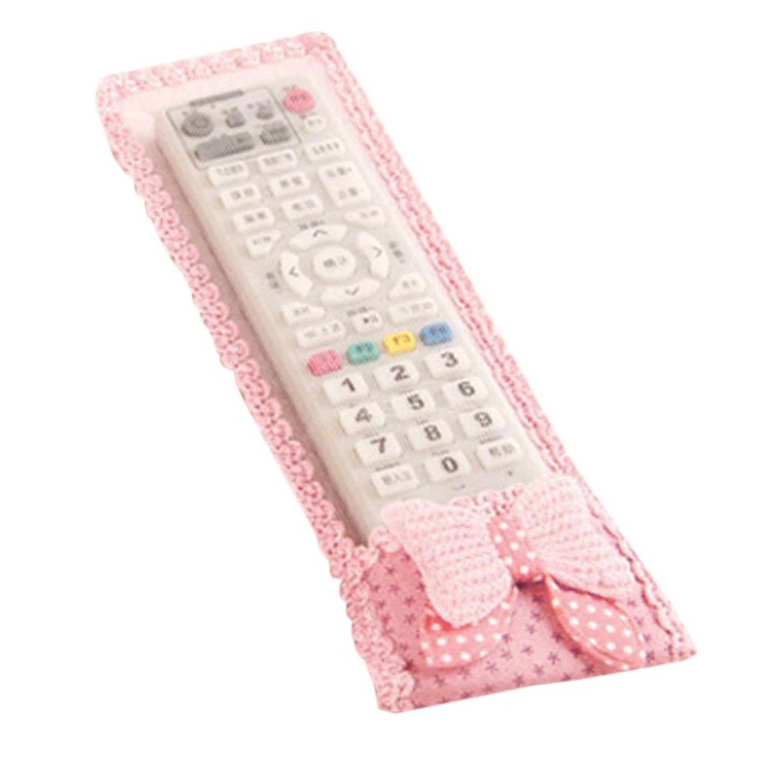 3pc Remote Cover with Bow Knot for TV, Air Conditioner, D2H, DTH Remote Control Dust Cover