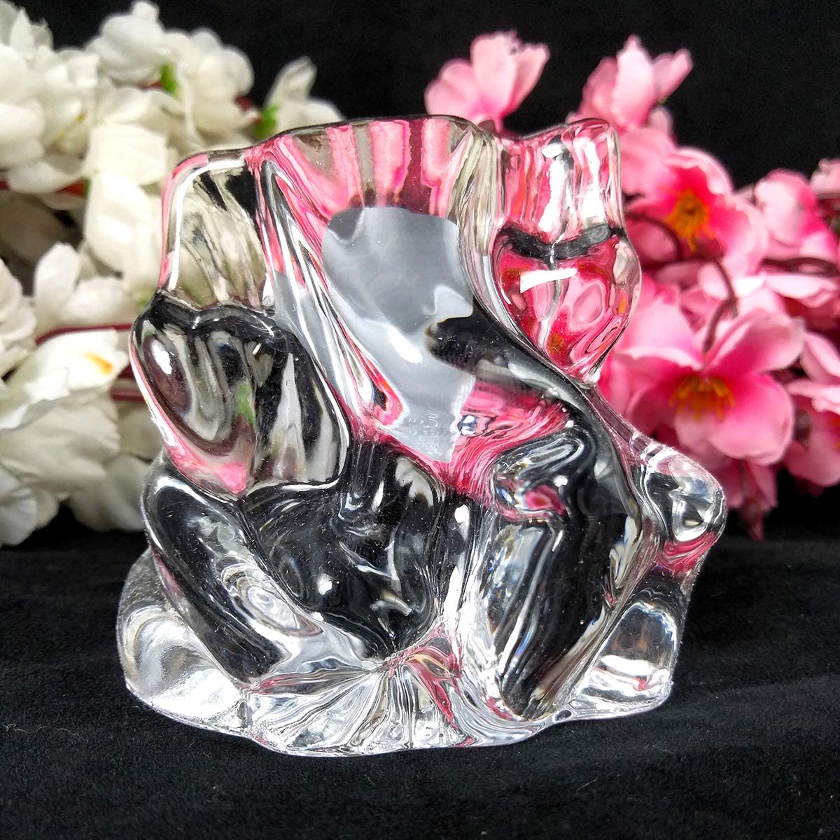 Crystal Glass Ganesha Idol for Home, Office and Car Dashboard