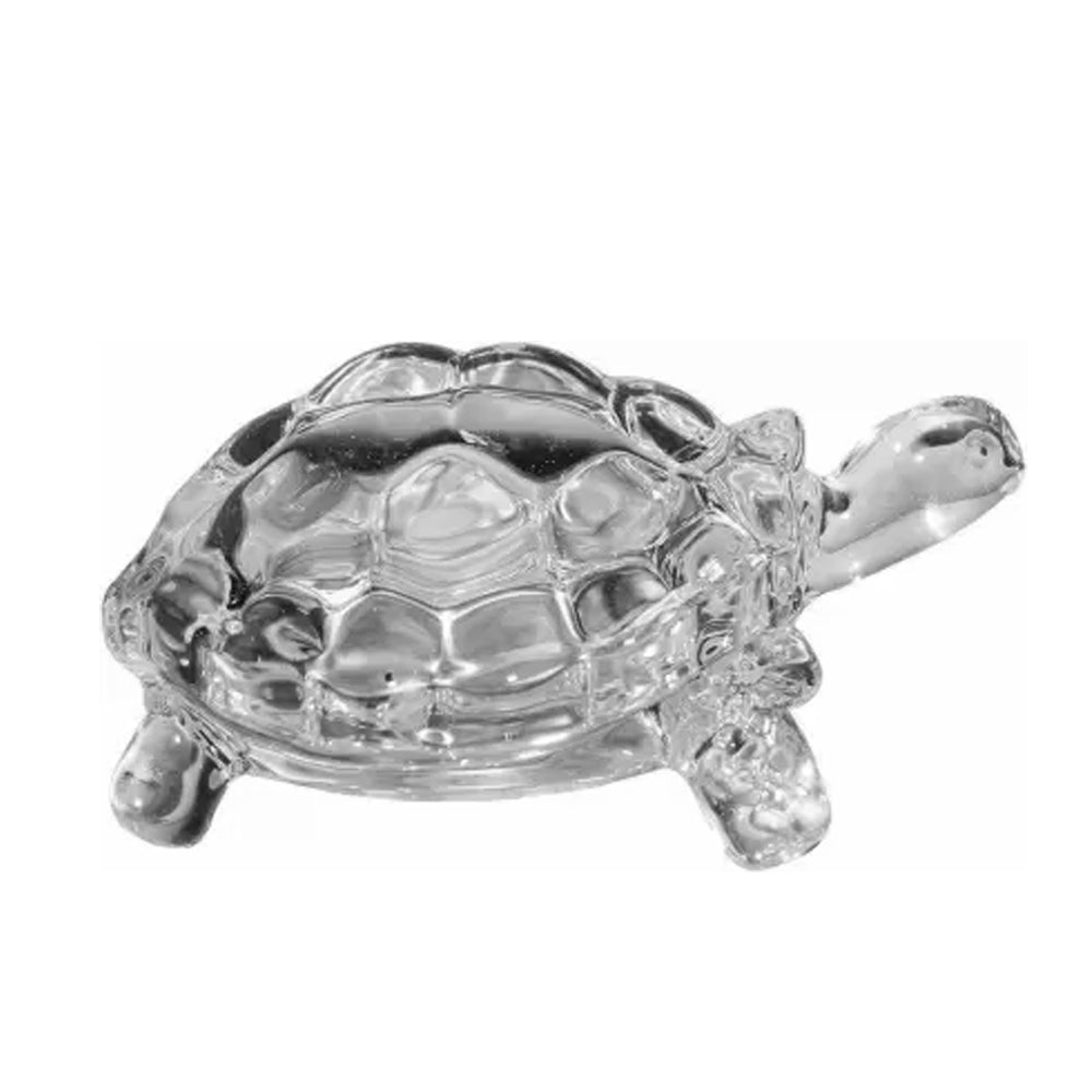 Crystal Glass Turtle-Tortoise for Feng Shui and Vastu