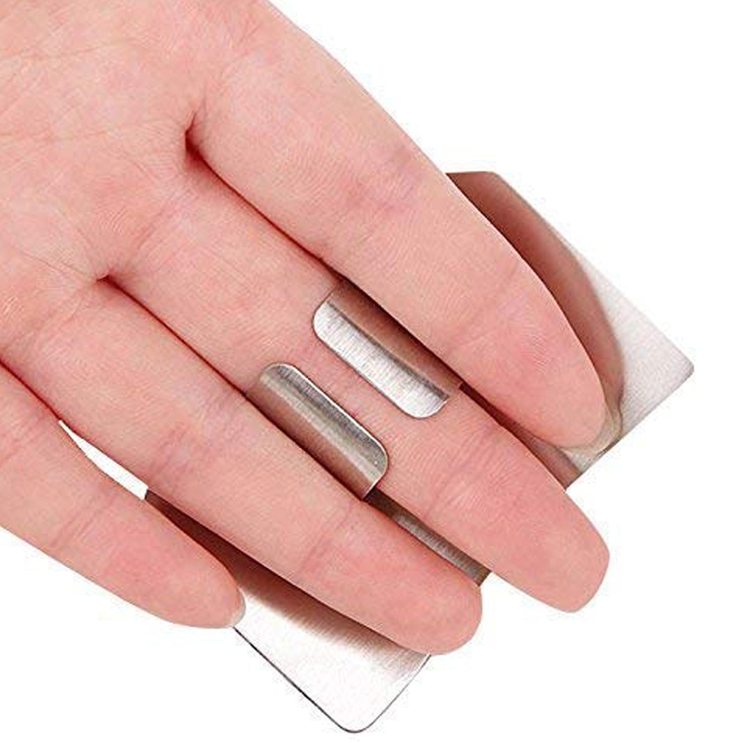 Stainless Steel Two Finger Grip Cutting Protector Hand Guard