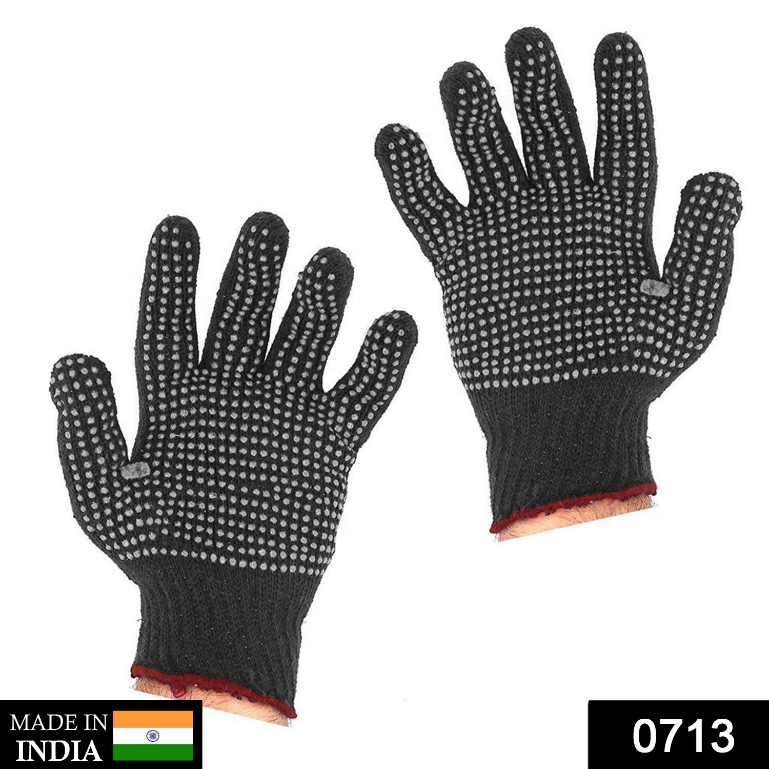 Cotton Polyester Mens Work Gloves