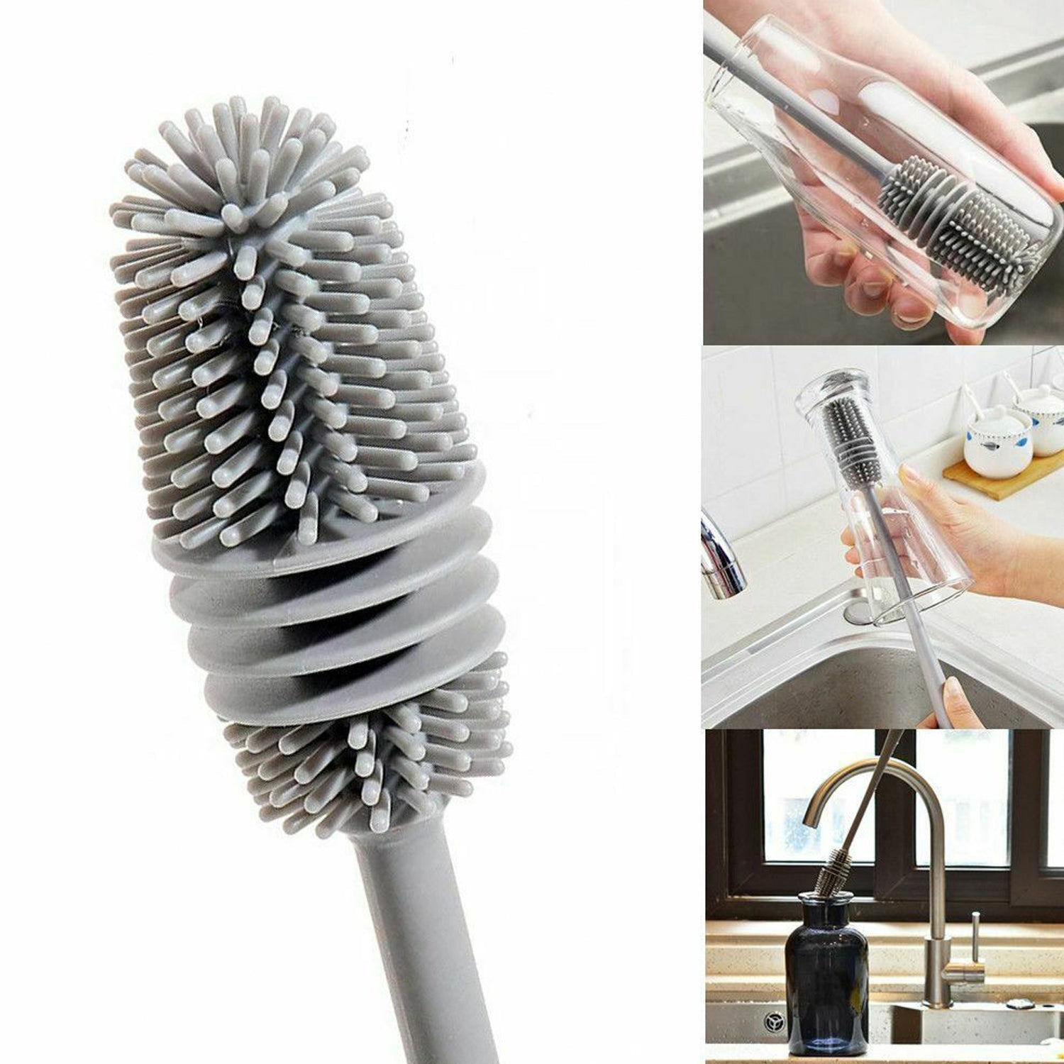 Multipurpose Bottle Cleaning Brush: Kitchen Tool