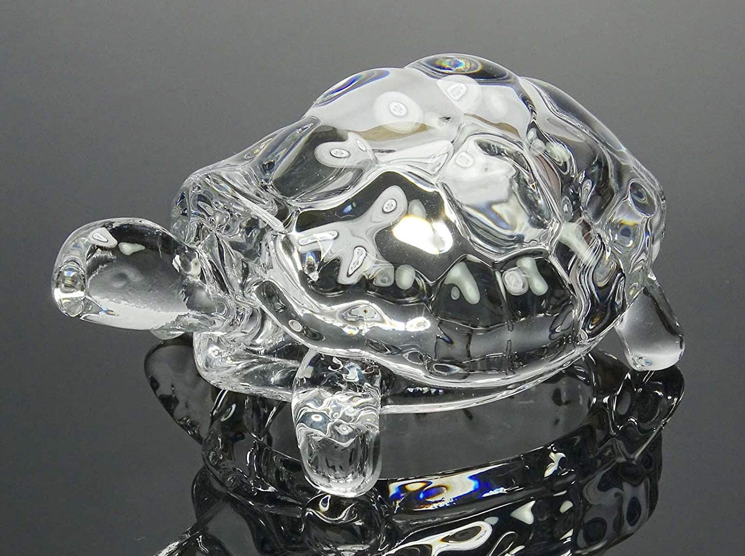 Crystal Glass Turtle-Tortoise for Feng Shui and Vastu