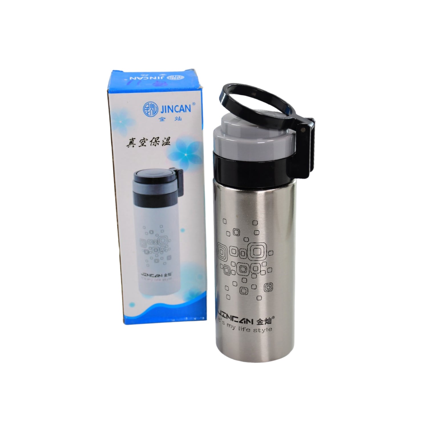 450Ml STAINLESS STEEL WATER BOTTLE WITH RING CAP FOR MEN WOMEN KIDS | THERMOS FLASK | REUSABLE LEAK-PROOF THERMOS STEEL FOR HOME OFFICE GYM FRIDGE TRAVELLING