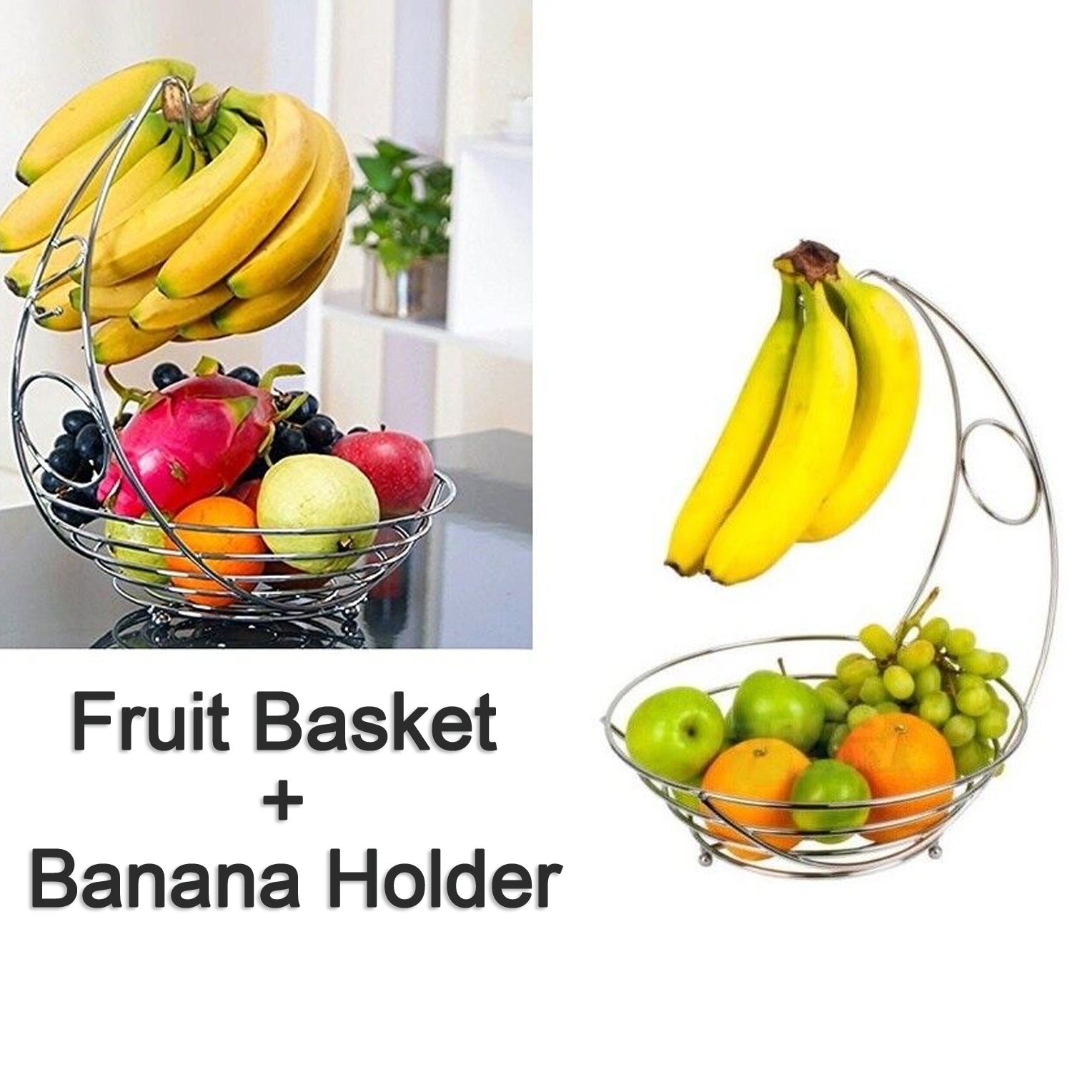 Fruit Storage Basket Steel For Home & Hotel Use