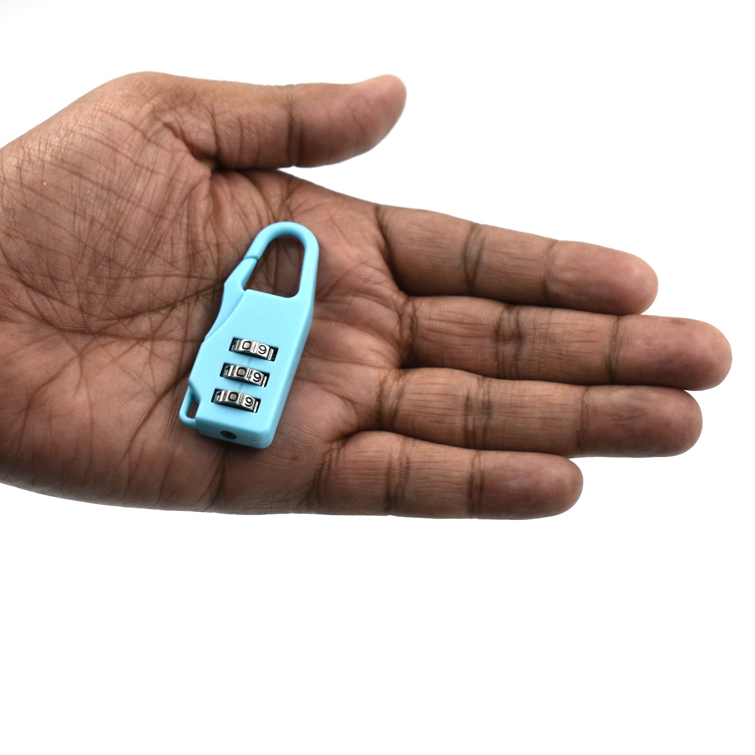 3 digit luggage lock used for securing travel bags and protecting contents