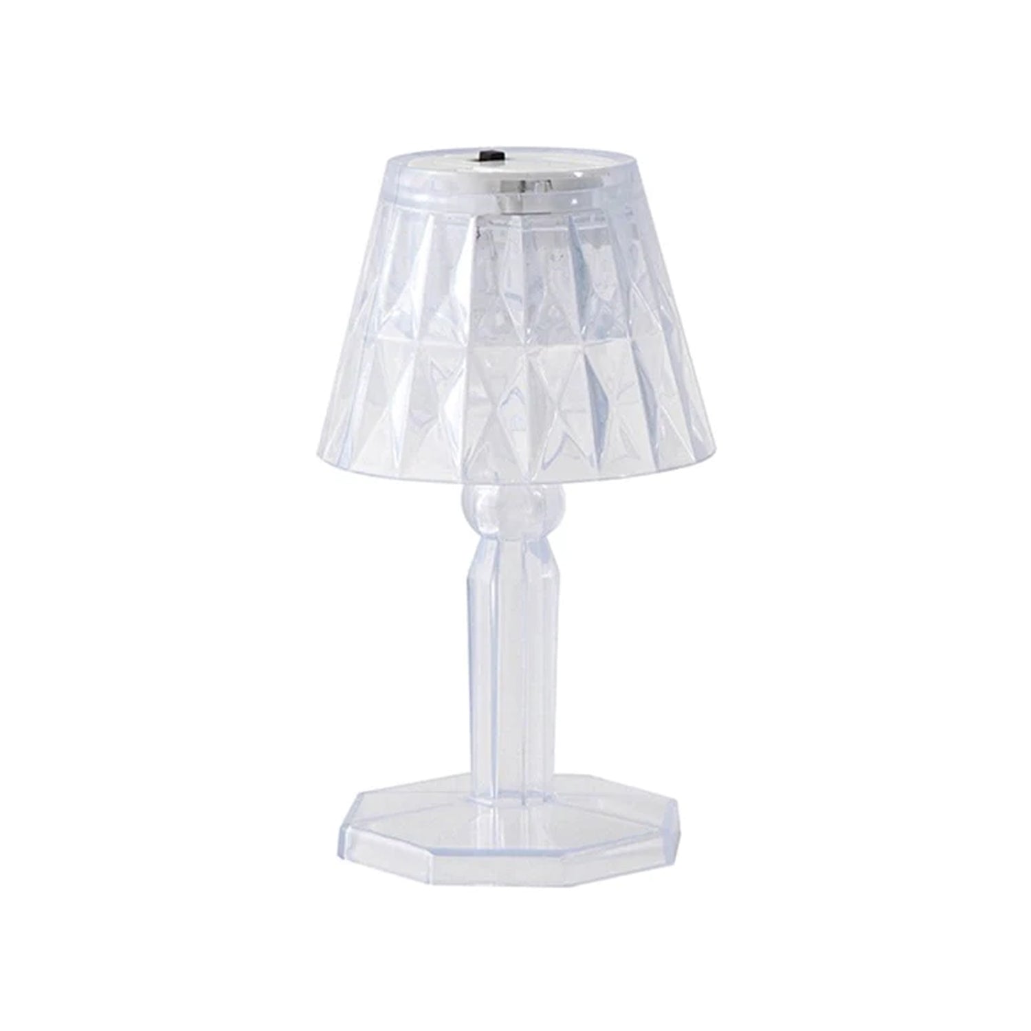 2in1 Transparent Mini Crystal Table Lamp with Reflection Light