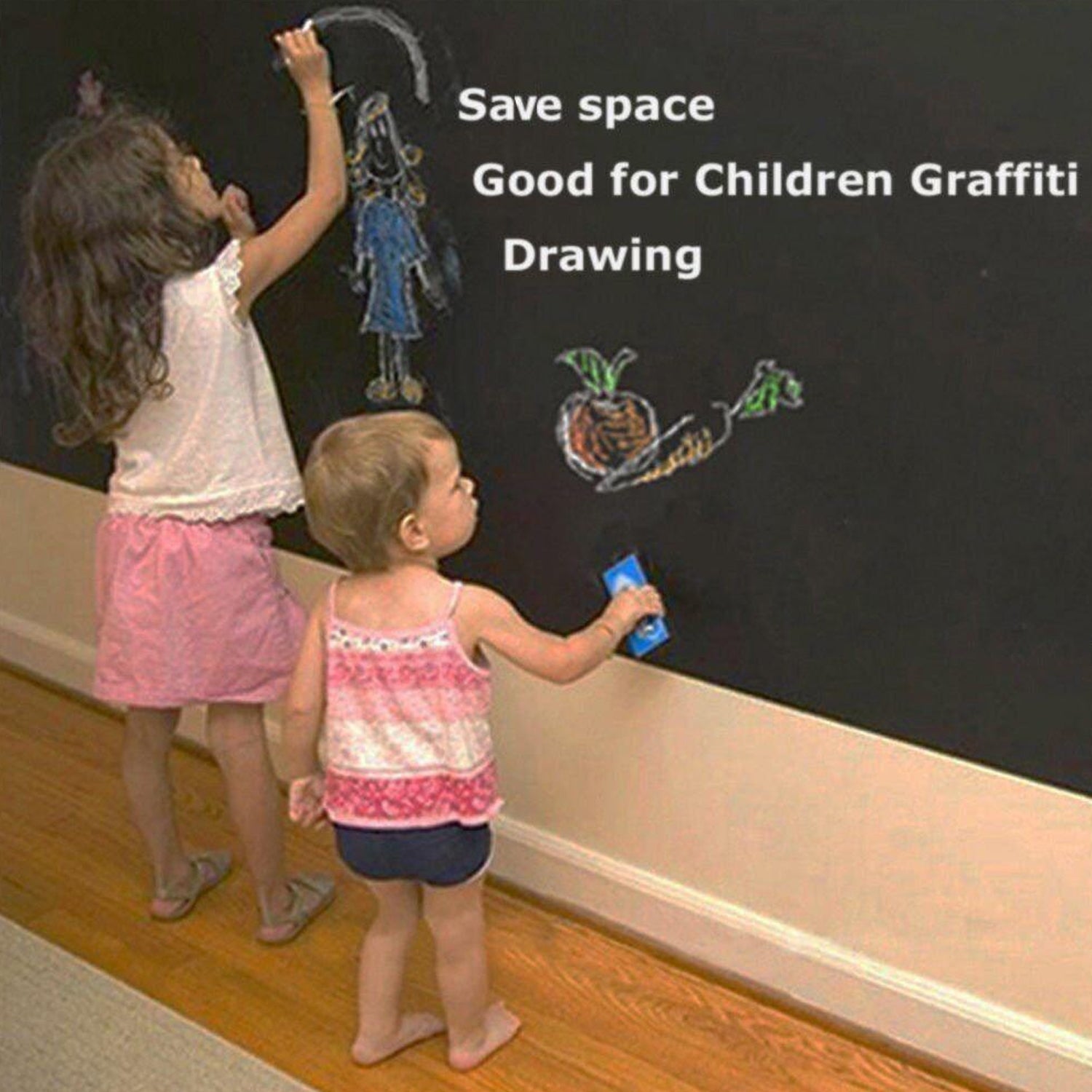 Blackboard Erasable Wall Sticker Chalkboard Sticker Removable Blackboard Wall Stickers Mural for Kids Room