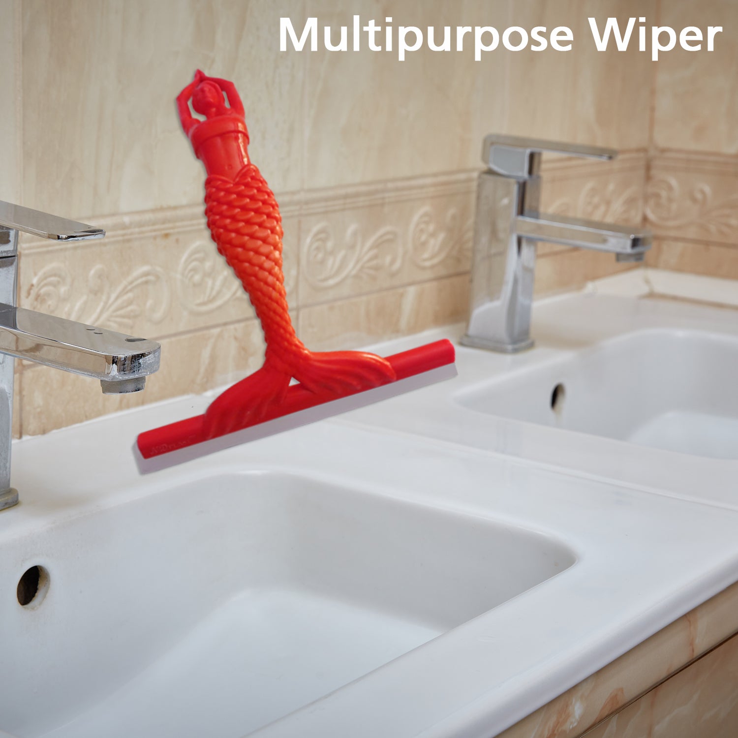 Multipurpose Wiper Widely Used In Bathrooms And Kitchens To Clean Wet And Dirty Surfaces And The Floor Looks Clean.